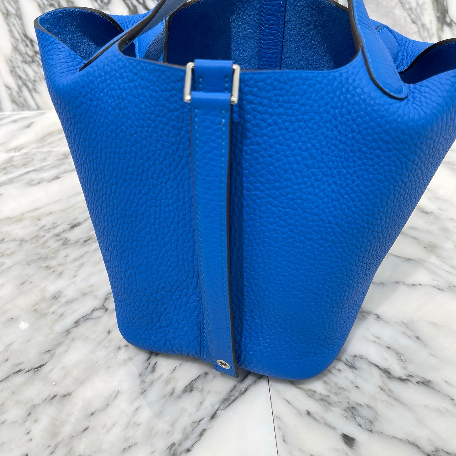 HERMES Picotin Lock PM "Blue France" W刻印 エルメス ピコタンロック PM ブルーフランス サイズPM