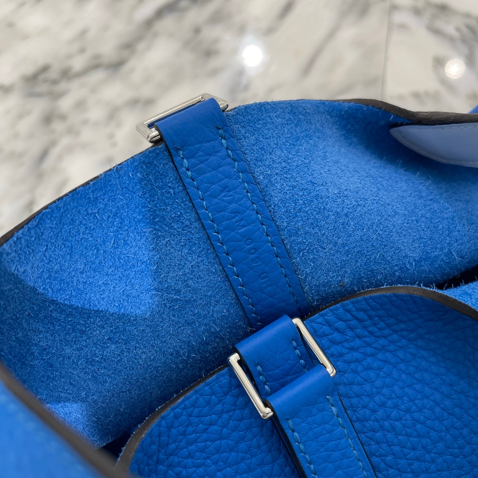 HERMES Picotin Lock PM "Blue France" W刻印 エルメス ピコタンロック PM ブルーフランス サイズPM