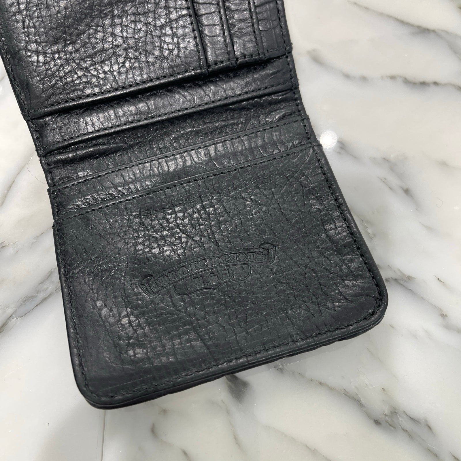 CHROME HEARTS DR DIGIACOMO Alligator Leather Cross Patch Compact Wallet クロムハーツ ディジャコモ アリゲーターレザー クロスパッチ コンパクトウォレット