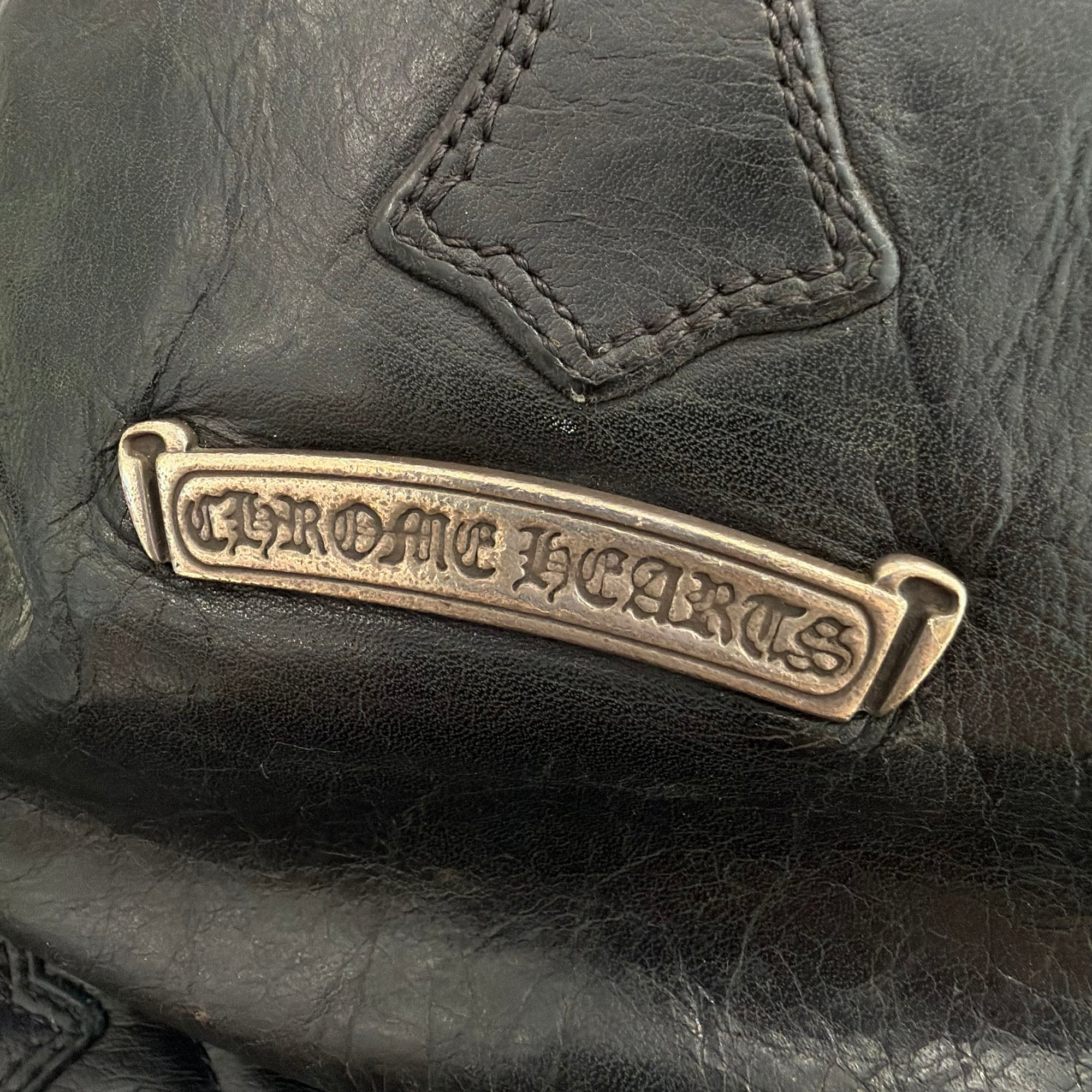 CHROME HEARTS CROSS PATCH DRW STRNG SACK クロムハーツ クロスパッチ ドローストリング 巾着