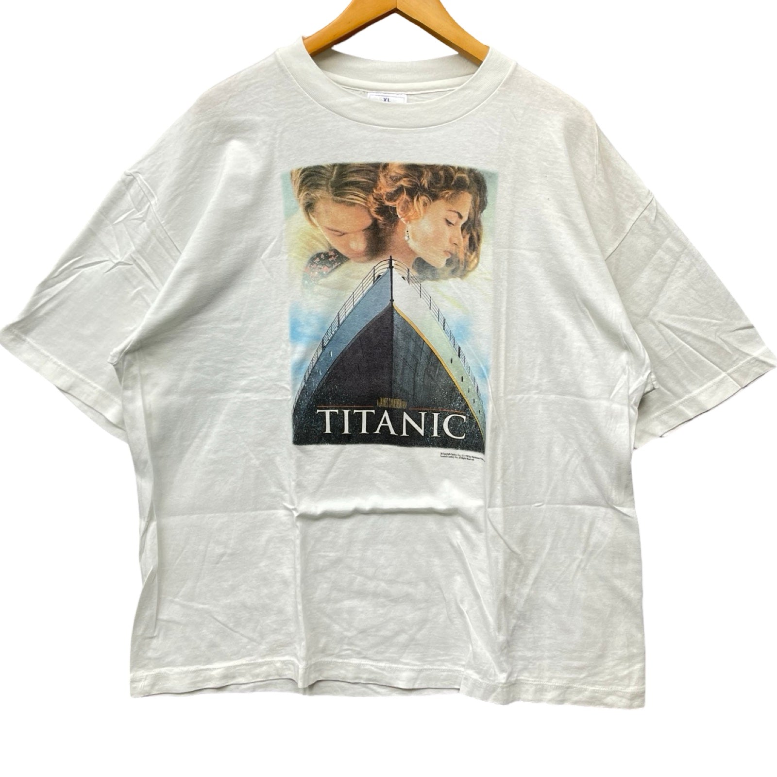 Vintage 90's Titanic 1998 Movie S/S Tee Size XL