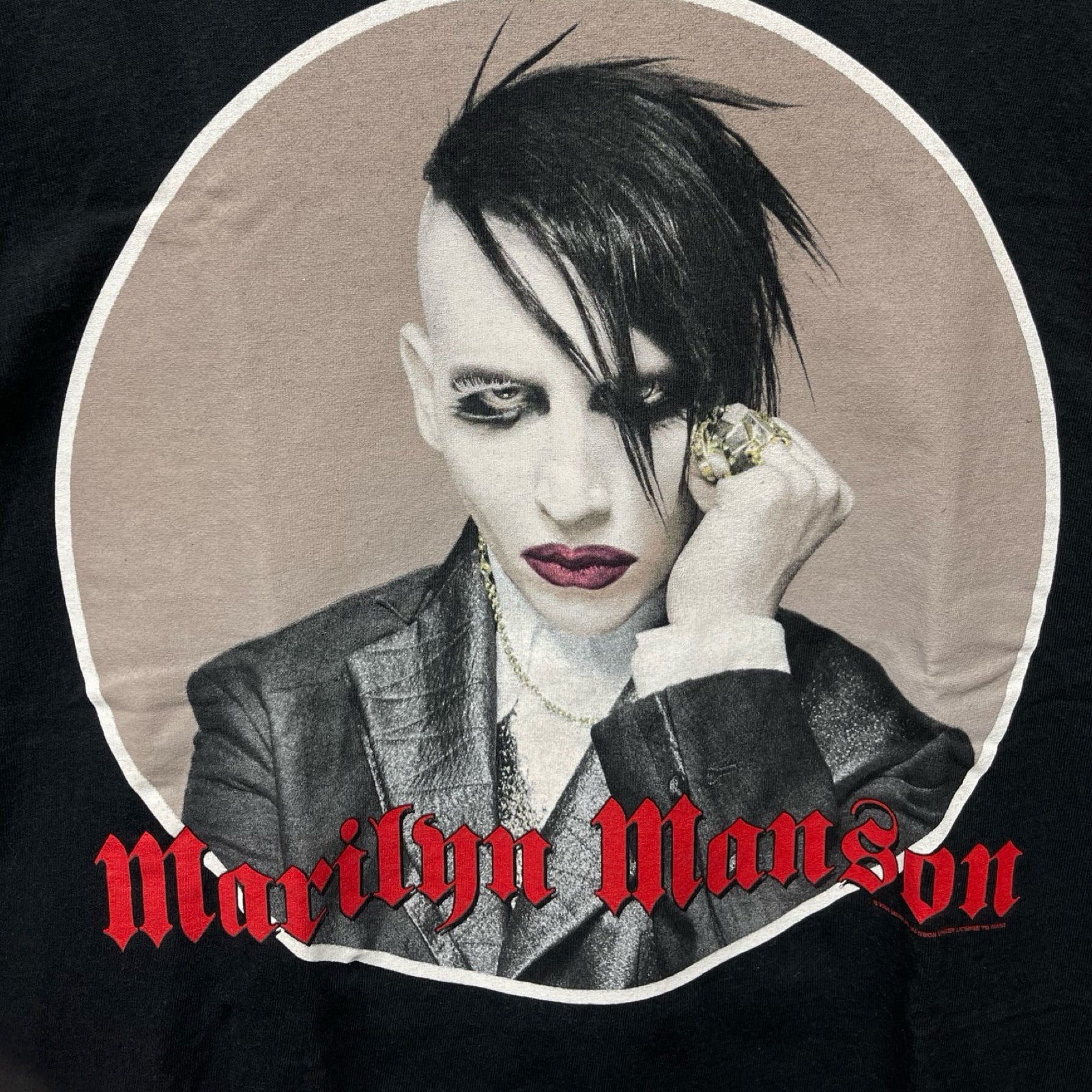 Vintage 00's Marilyn Manson "Against All Gods" American Tour 2004 S/S Tee Size XL