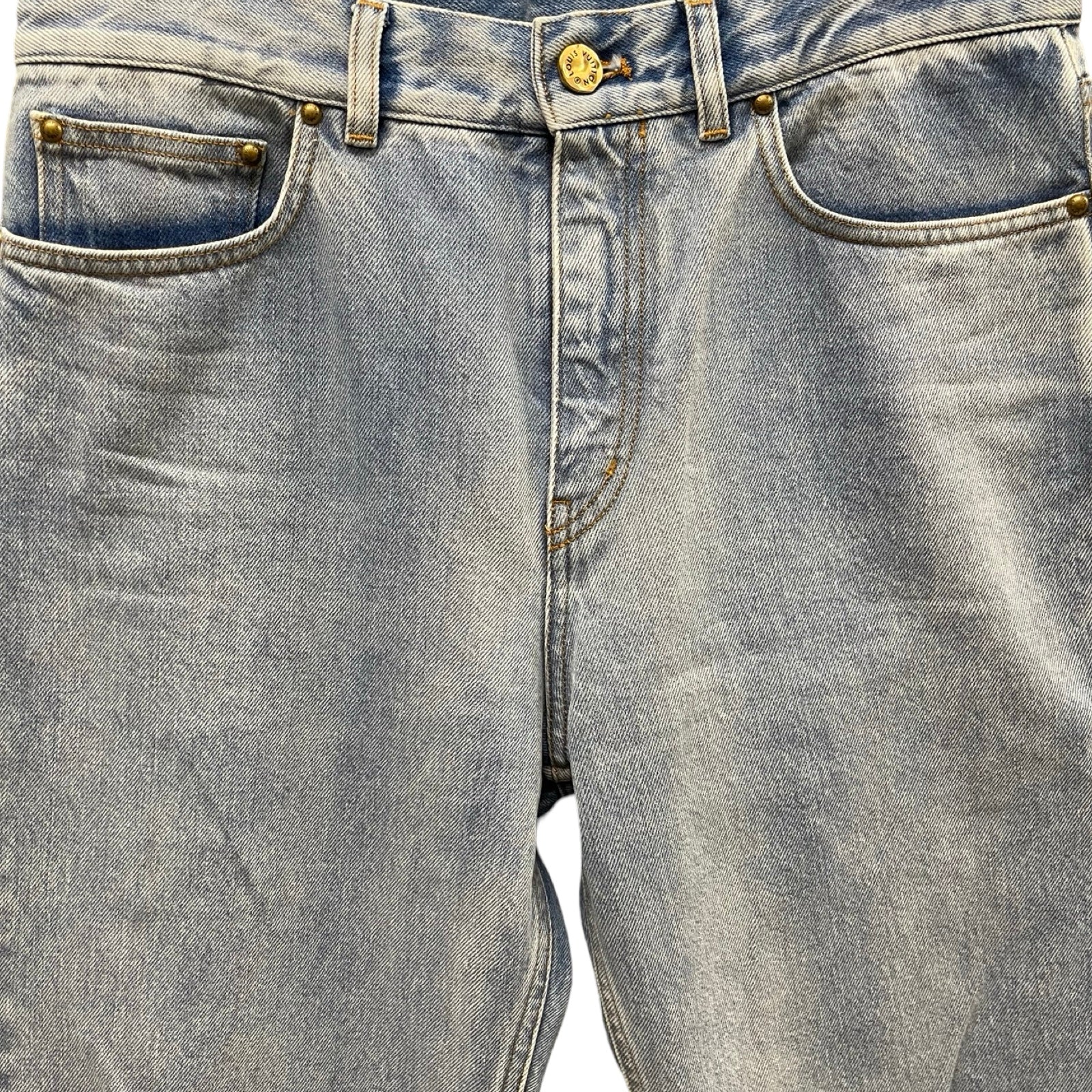 LOUIS VUITTON 2020SS LVSE Washed Regular Jeans Denim Pants Size 29