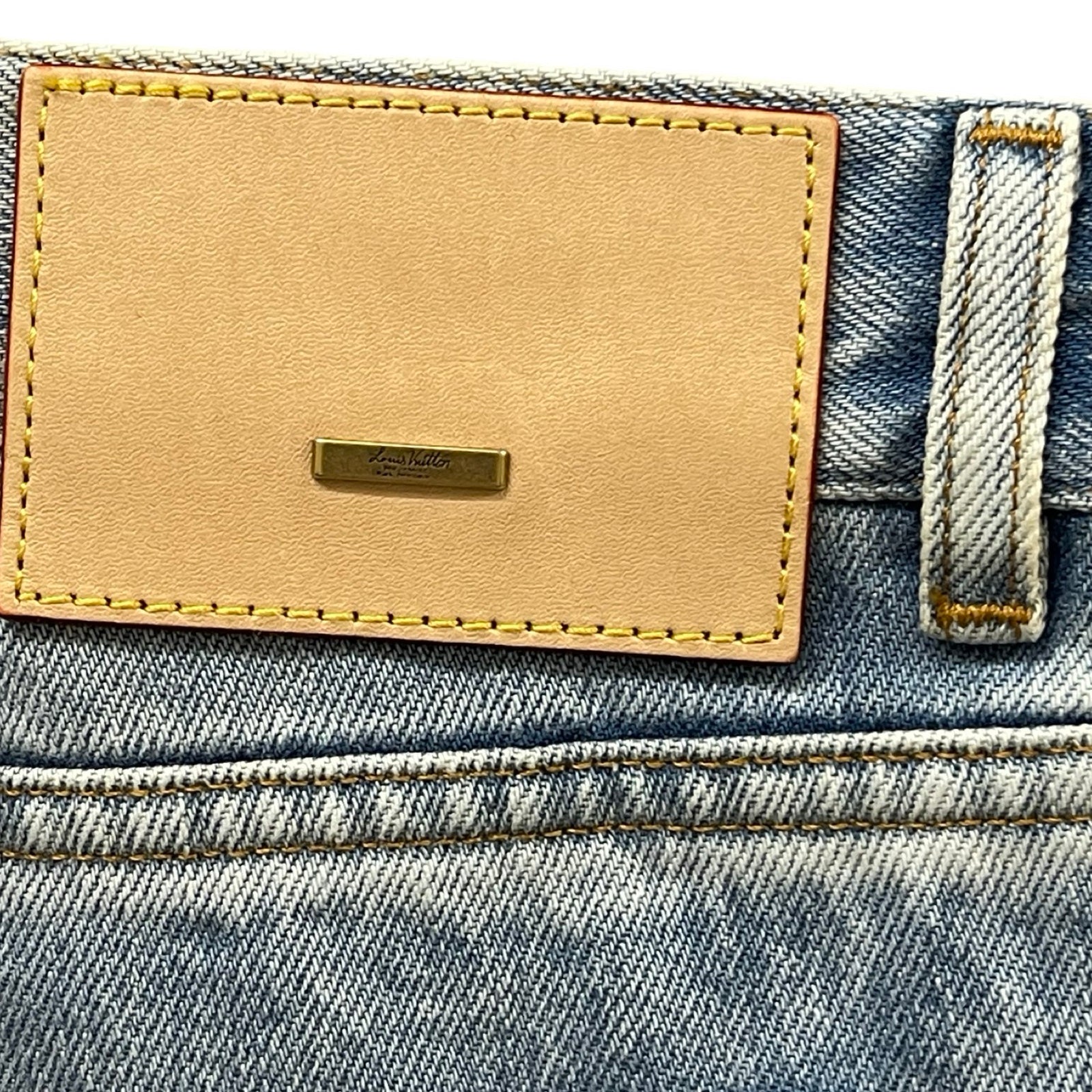 LOUIS VUITTON 2020SS LVSE Washed Regular Jeans Denim Pants Size 29