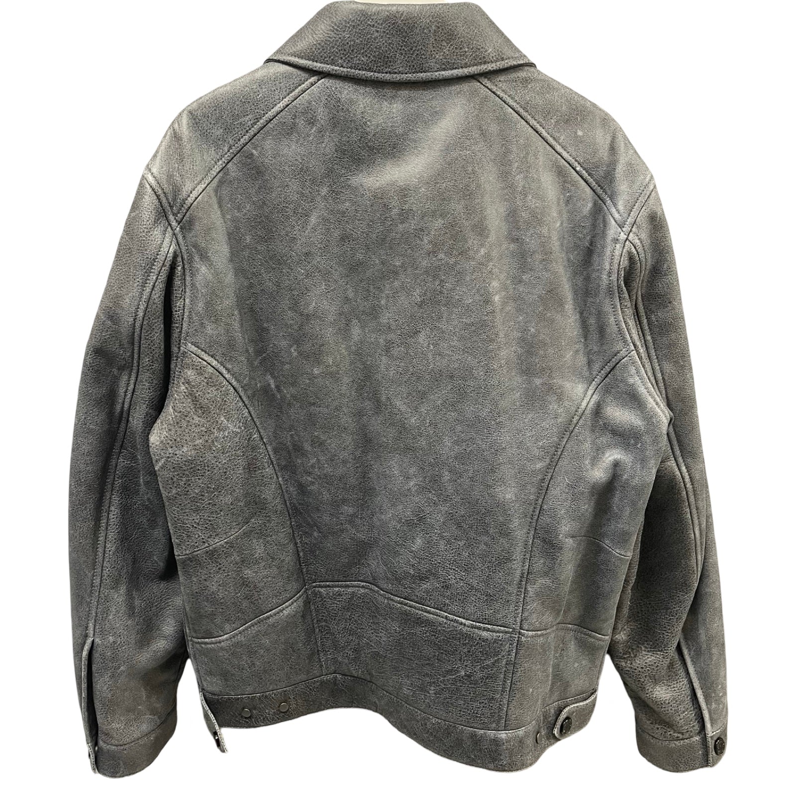 LOUIS VUITTON 2023SS Leather Stadium Jacket 1AAUZA Size 48