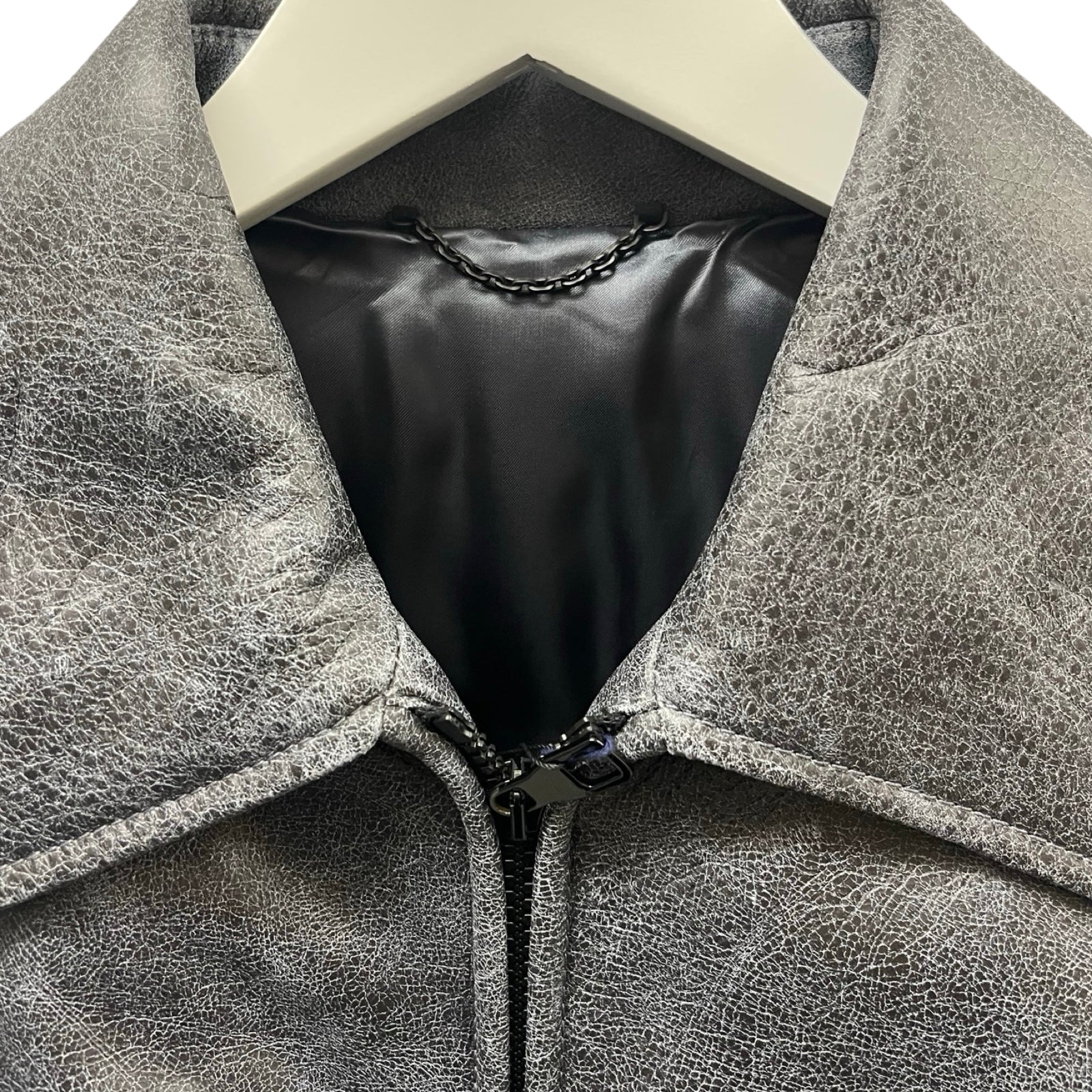 LOUIS VUITTON 2023SS Leather Stadium Jacket 1AAUZA Size 48