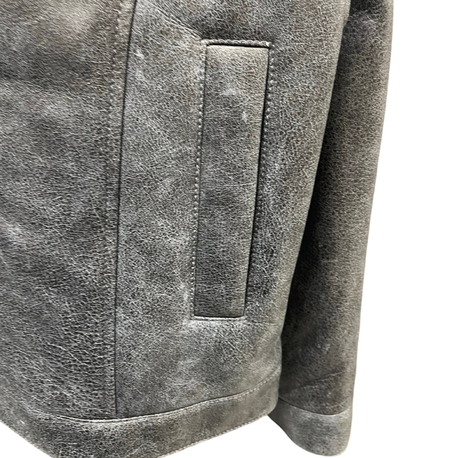 LOUIS VUITTON 2023SS Leather Stadium Jacket 1AAUZA Size 48