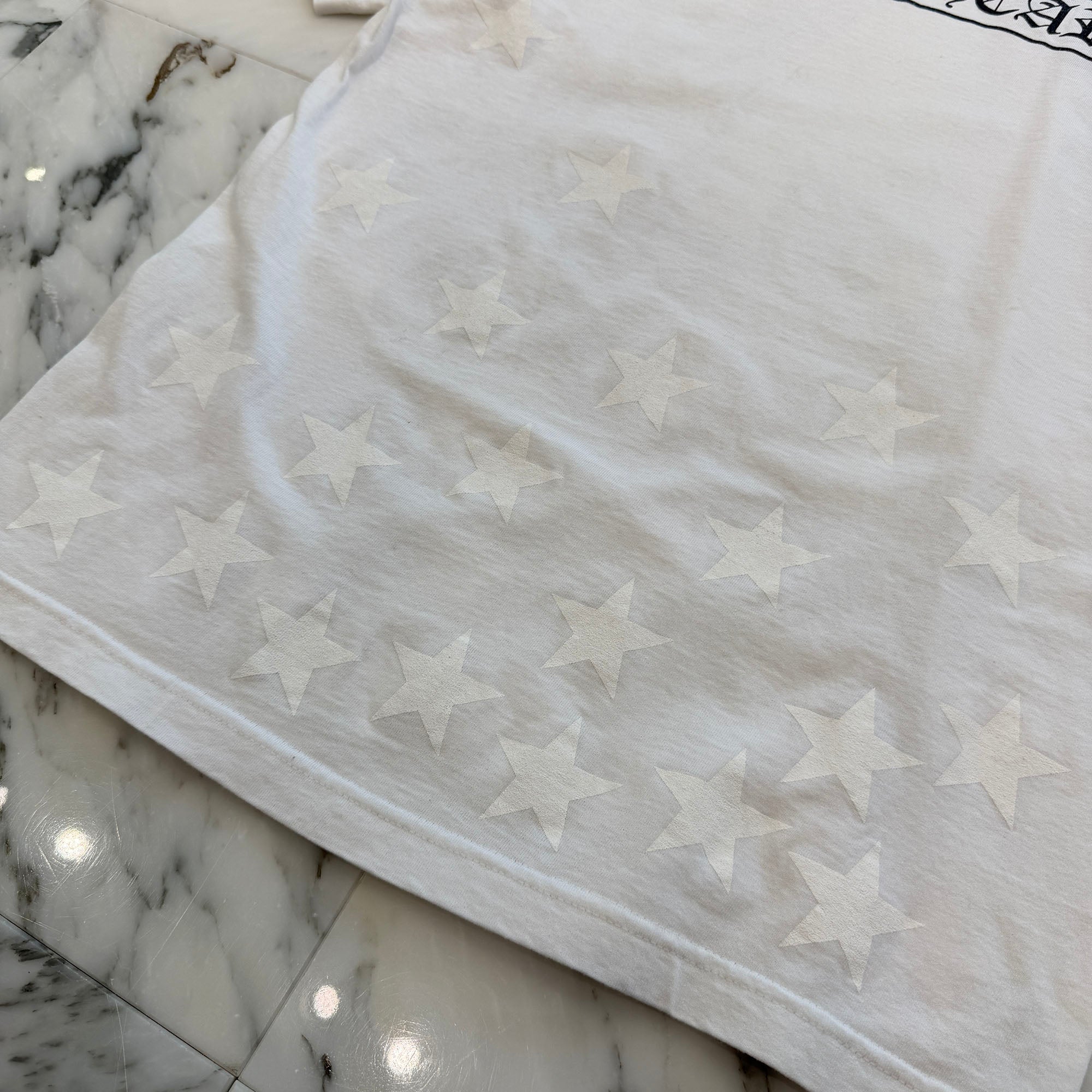 CHROME HEARTS Back Scroll Horseshoe Star Print Tee Size M クロムハーツ バックスクロール ホースシュー スタープリントTシャツ サイズM