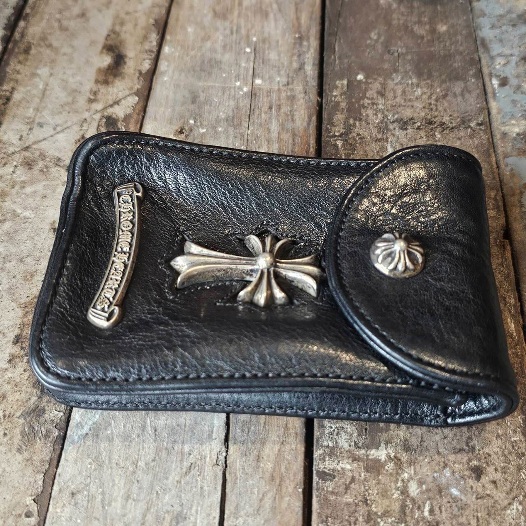 CHROME HEARTS Belt Pouch Small CH Cross Cigarette Case クロムハーツ ルトポーチ スモール CH クロス シガレットケース