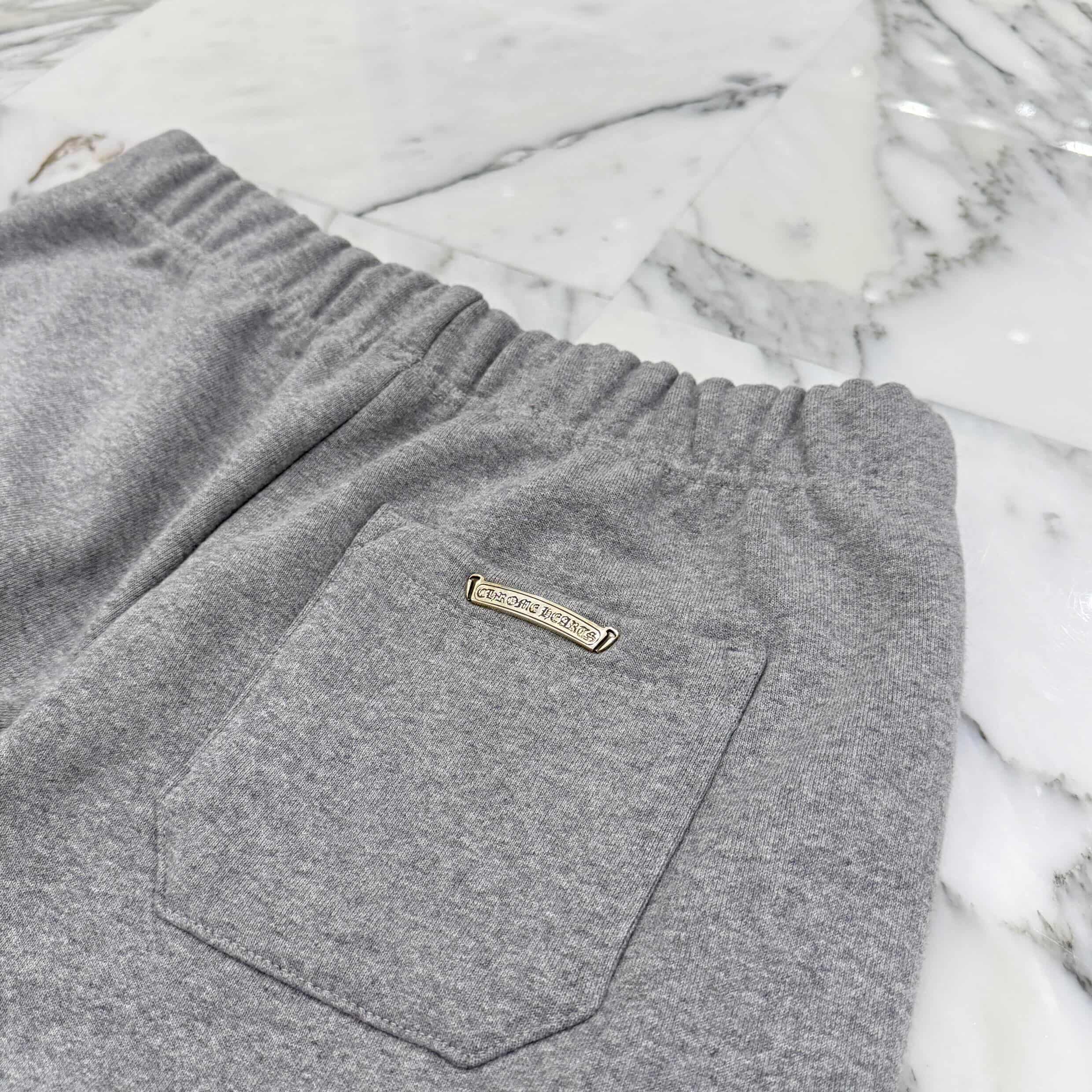 CHROME HEARTS Y NOT 3 Cemetery Cross Patch Sweat Shorts Size L