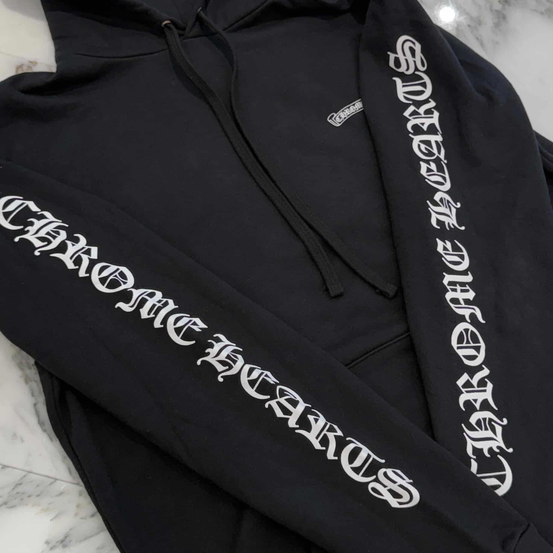 CHROME HEARTS Back Scroll Label Logo Pullover Hoodie Size L クロムハーツ バックスクロールラベルロゴ プルオーバーフーディー サイズL