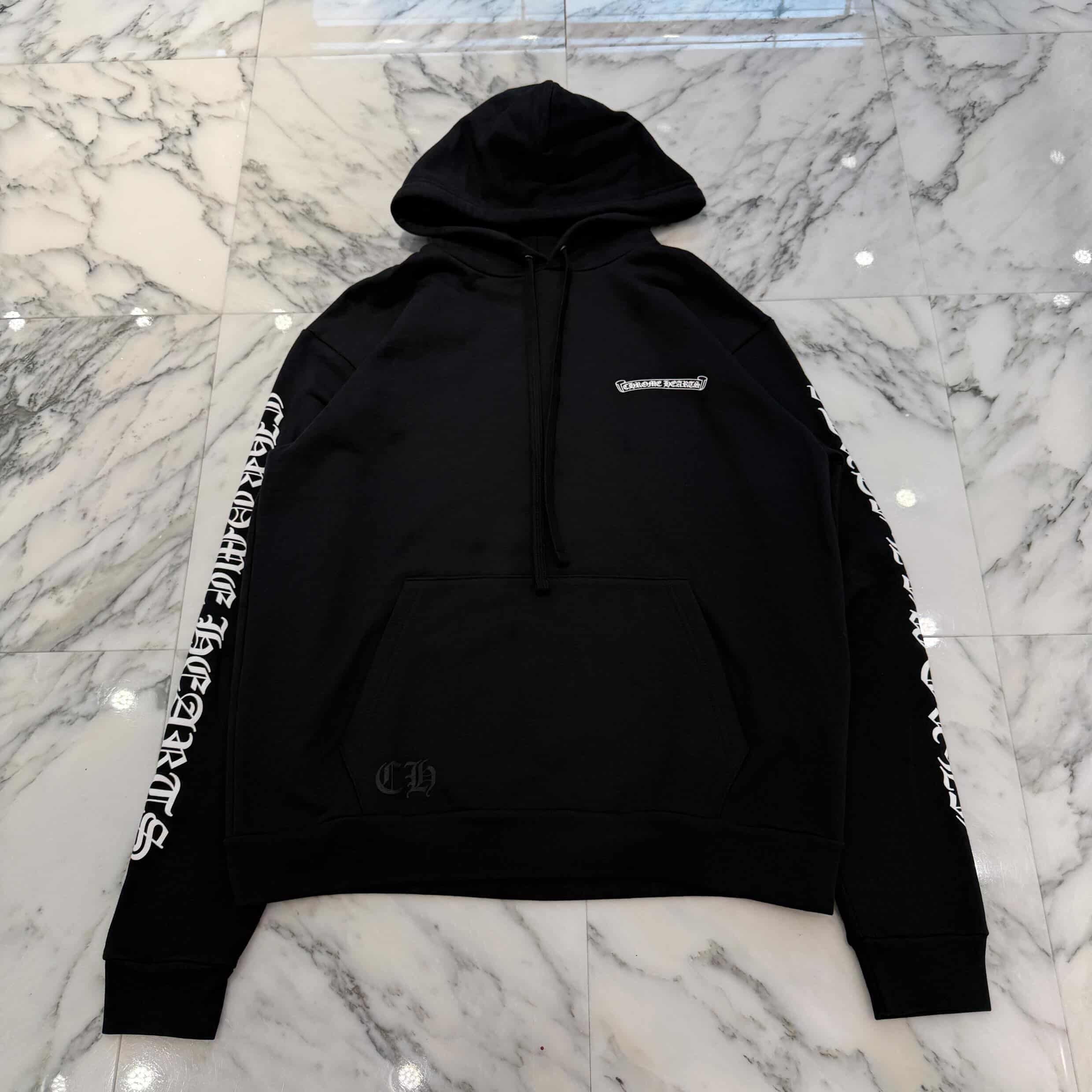 CHROME HEARTS Back Scroll Label Logo Pullover Hoodie Size M クロムハーツ バックスクロールラベルロゴ プルオーバーフーディー サイズM