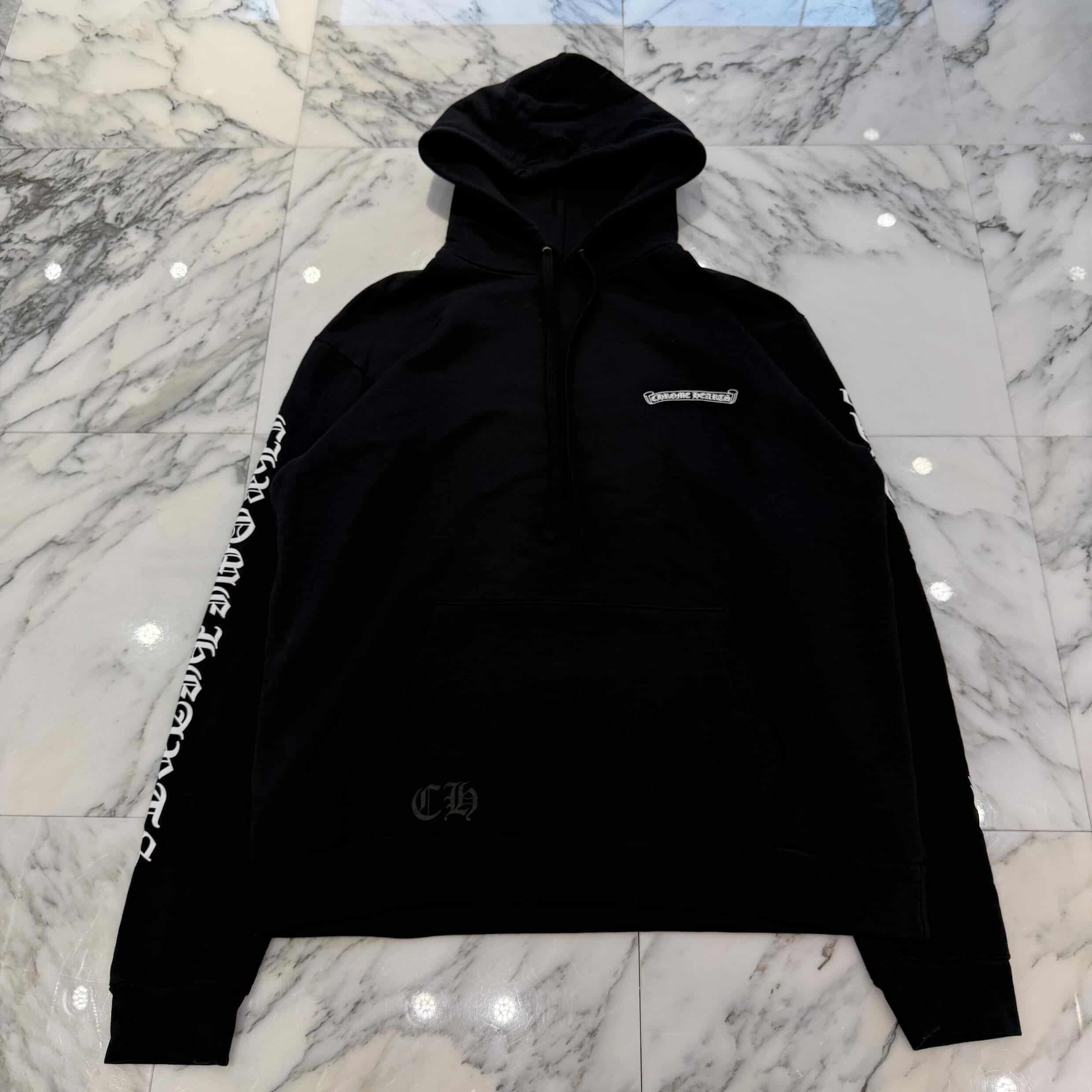 CHROME HEARTS Back Scroll Label Logo Pullover Hoodie Size L クロムハーツ バックスクロールラベルロゴ プルオーバーフーディー サイズL