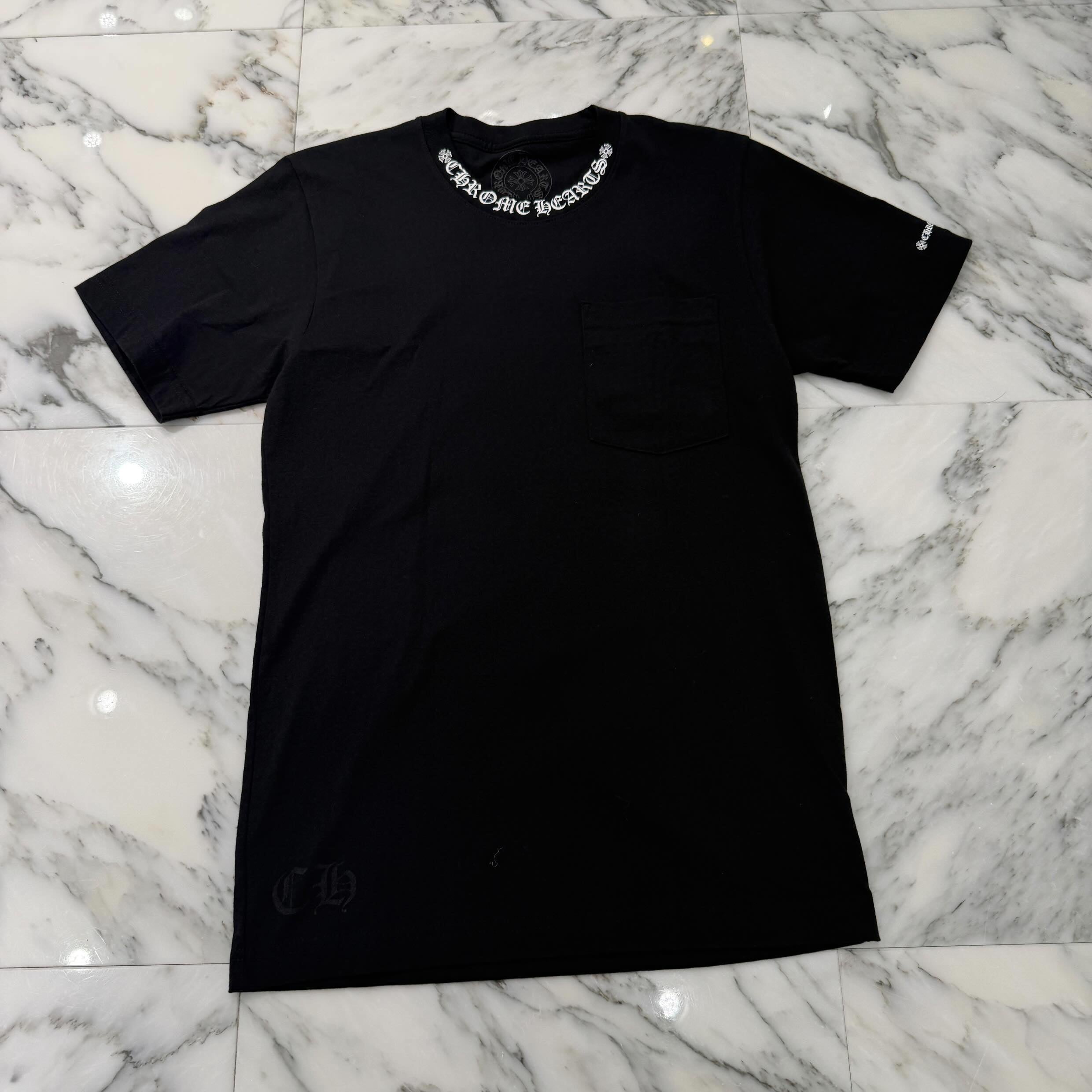 CHROME HEARTS Neck Logo Tee Size S クロムハーツ ネックロゴ Tシャツ サイズS