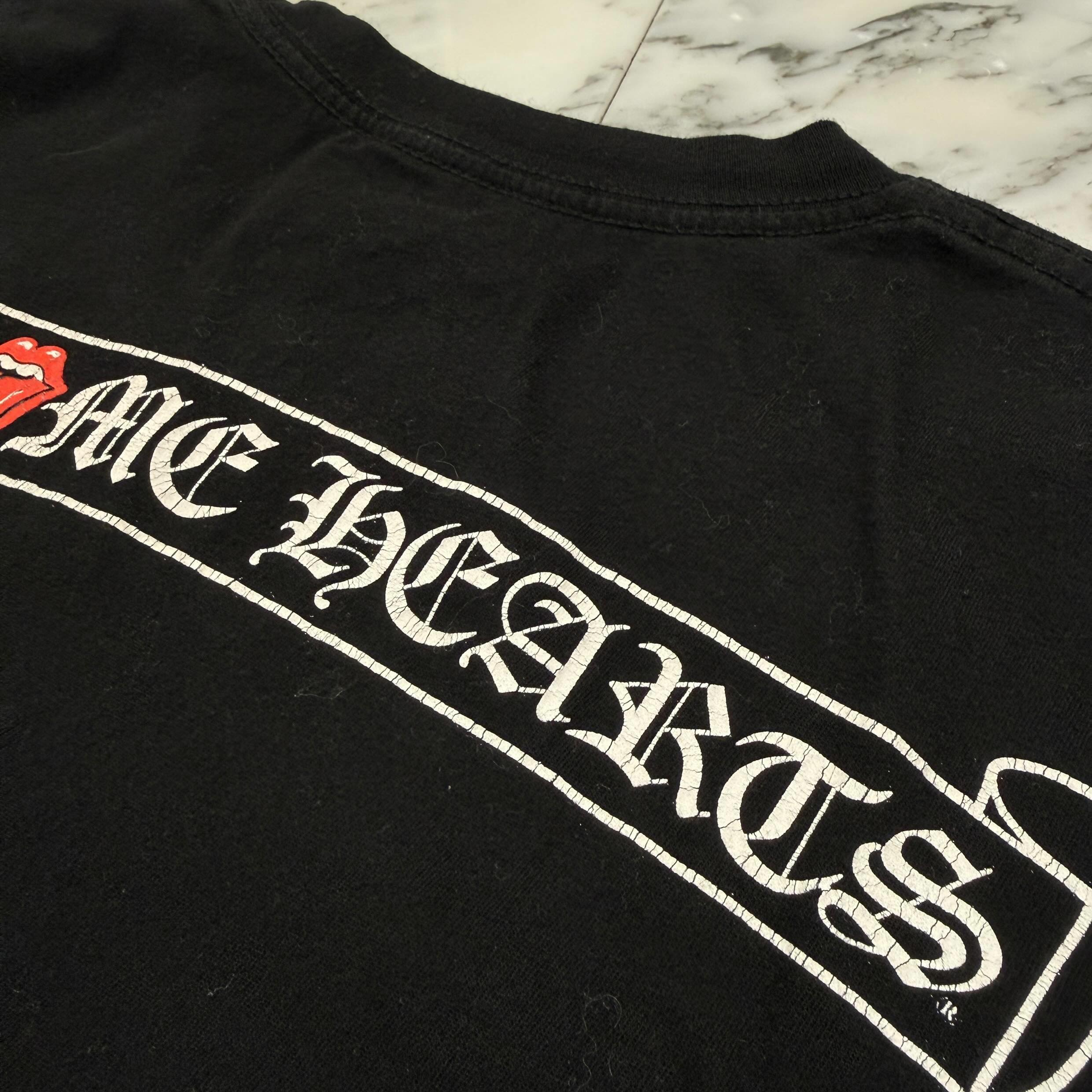 CHROME HEARTS × The Rolling Stones 2024SS Lip Tan Neck Logo Back Scroll Tee Size M クロムハーツ × ローリングストーンズ リップアンドタン ネックロゴ バックスクロール Tシャツ サイズM