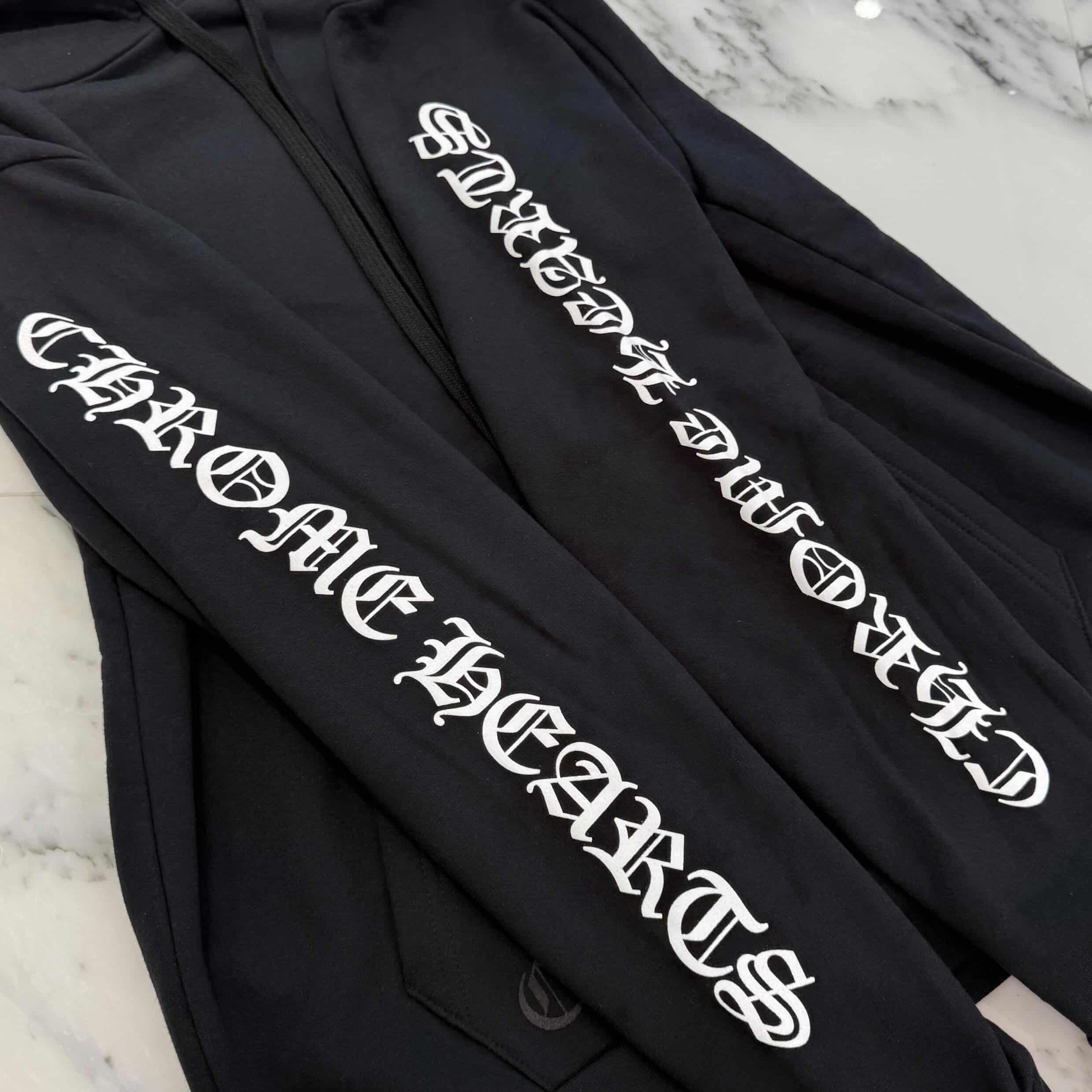 CHROME HEARTS Back Scroll Label Logo Pullover Hoodie Size M クロム