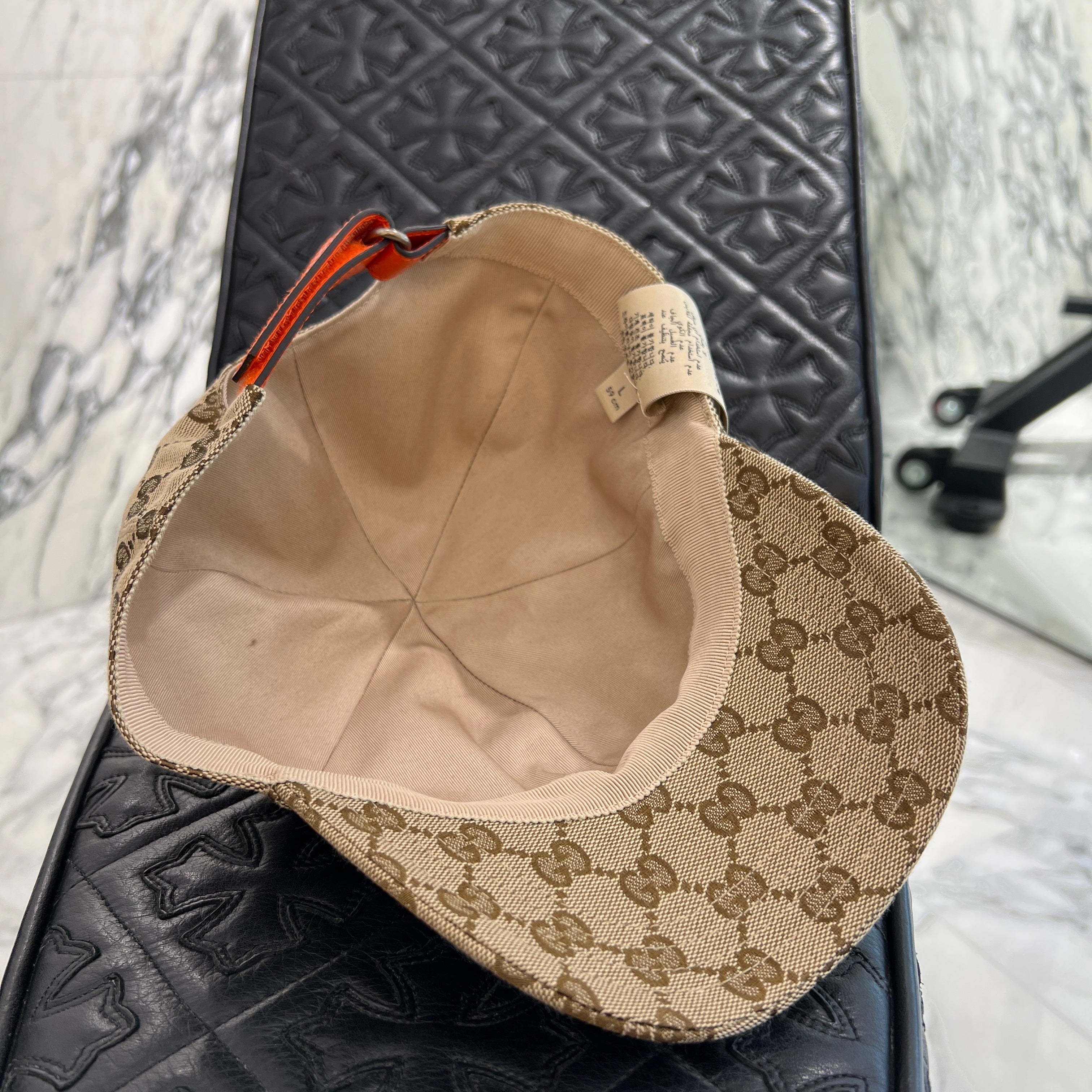 GUCCI × THE NORTH FACE 2021AW GG Canvas Baseball Cap 672155 4HAJR Size L (59cm) グッチ × ノースフェイス GGキャンバスベースボールキャップ  サイズL (59cm)