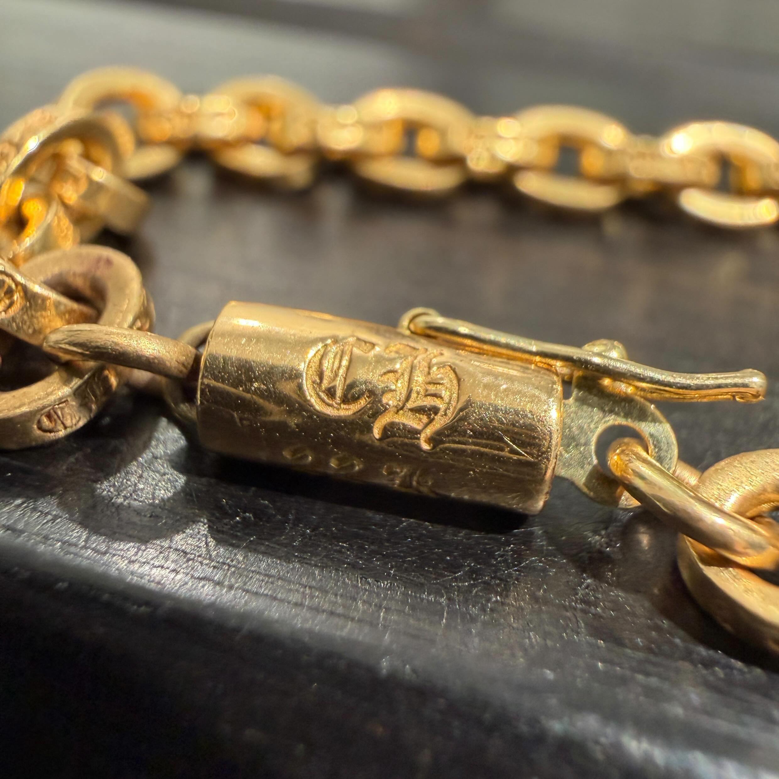 CHROME HEARTS 22K Paper Chain Necklace 20 Inch クロムハーツ 22K ペーパーチェーン ネックレス 20インチ