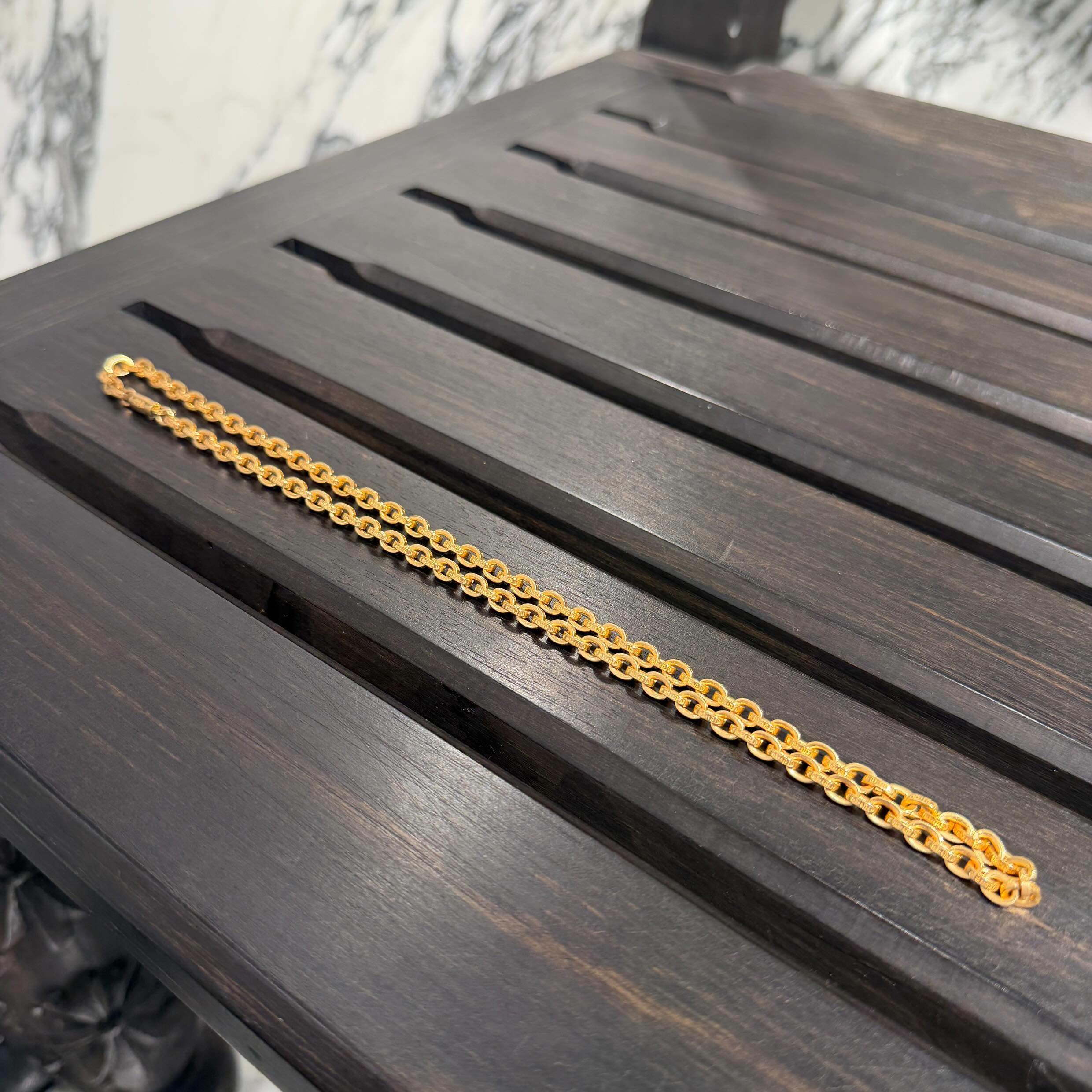 CHROME HEARTS 22K Paper Chain Necklace 20 Inch クロムハーツ 22K ペーパーチェーン ネックレス 20インチ