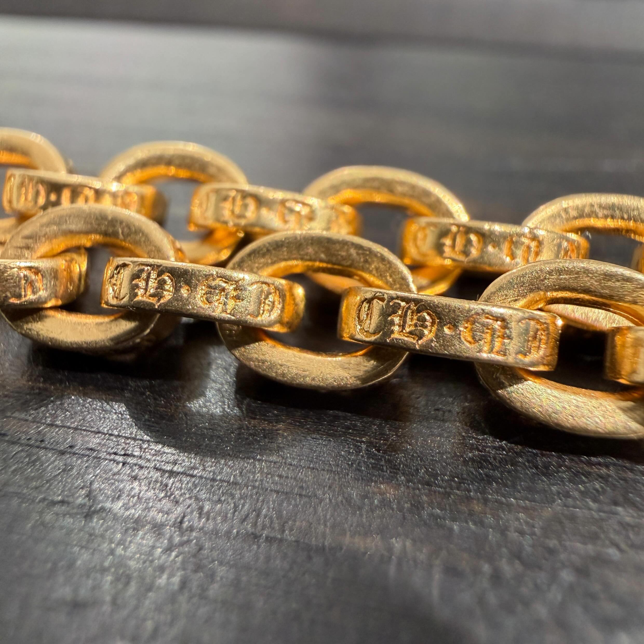 CHROME HEARTS 22K Paper Chain Necklace 20 Inch クロムハーツ 22K ペーパーチェーン ネックレス 20インチ