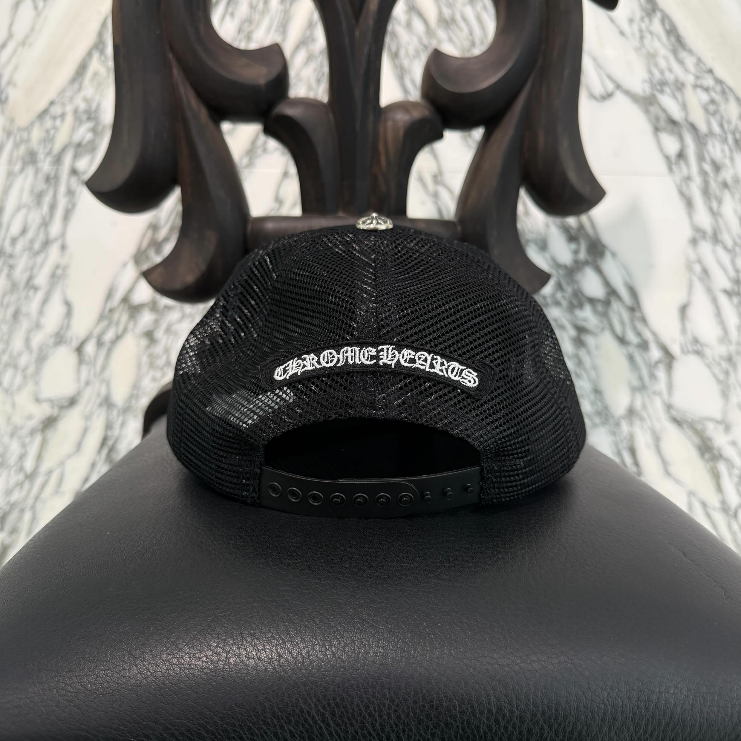 CHROME HEARTS Triple Cross Patch Trucker Cap ONE SIZE (51-61