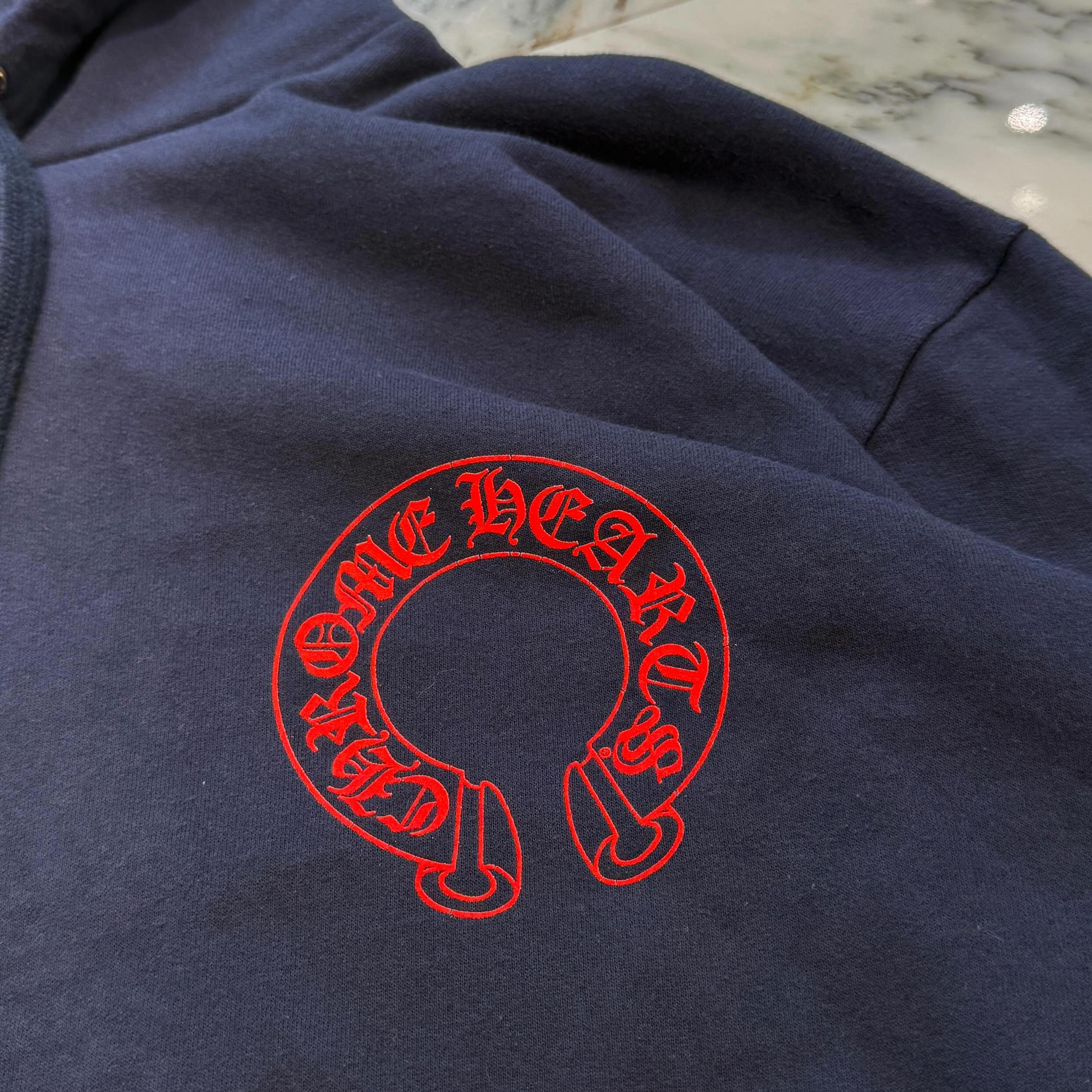CHROME HEARTS 2025SS Floral Cross Horseshoe Pullover Hoodie Size XL クロムハーツ フローラルクロス ホースシュー プルオーバーフーディーサイズXL