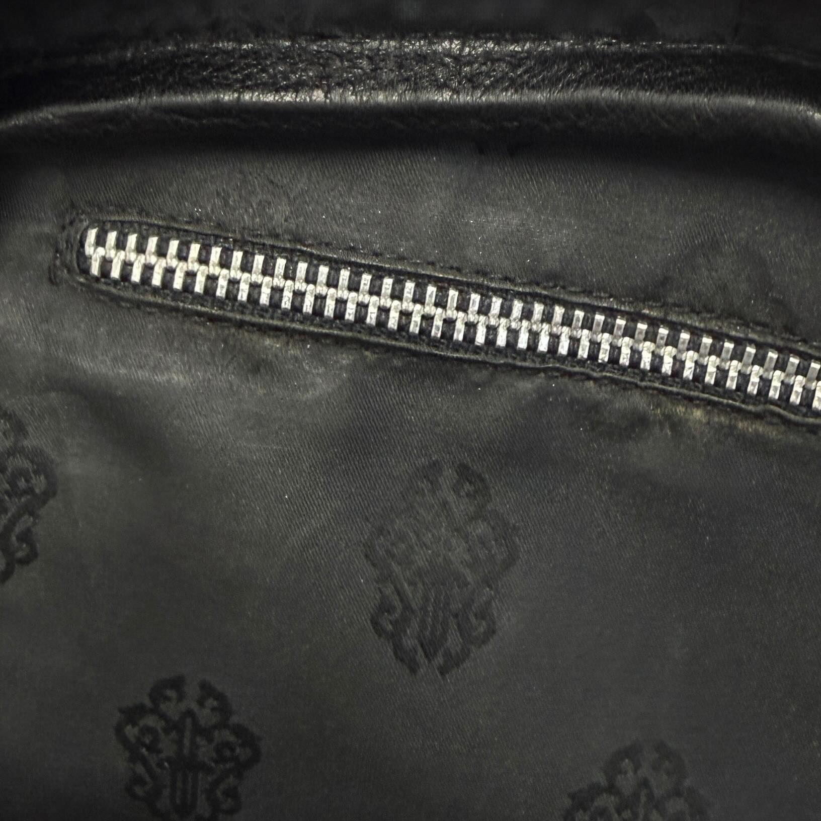 CHROME HEARTS Small GYM Cemetery Cross Patch Hand Bag クロムハーツ スモール ジム セメタリークロスパッチ ハンドバッグ