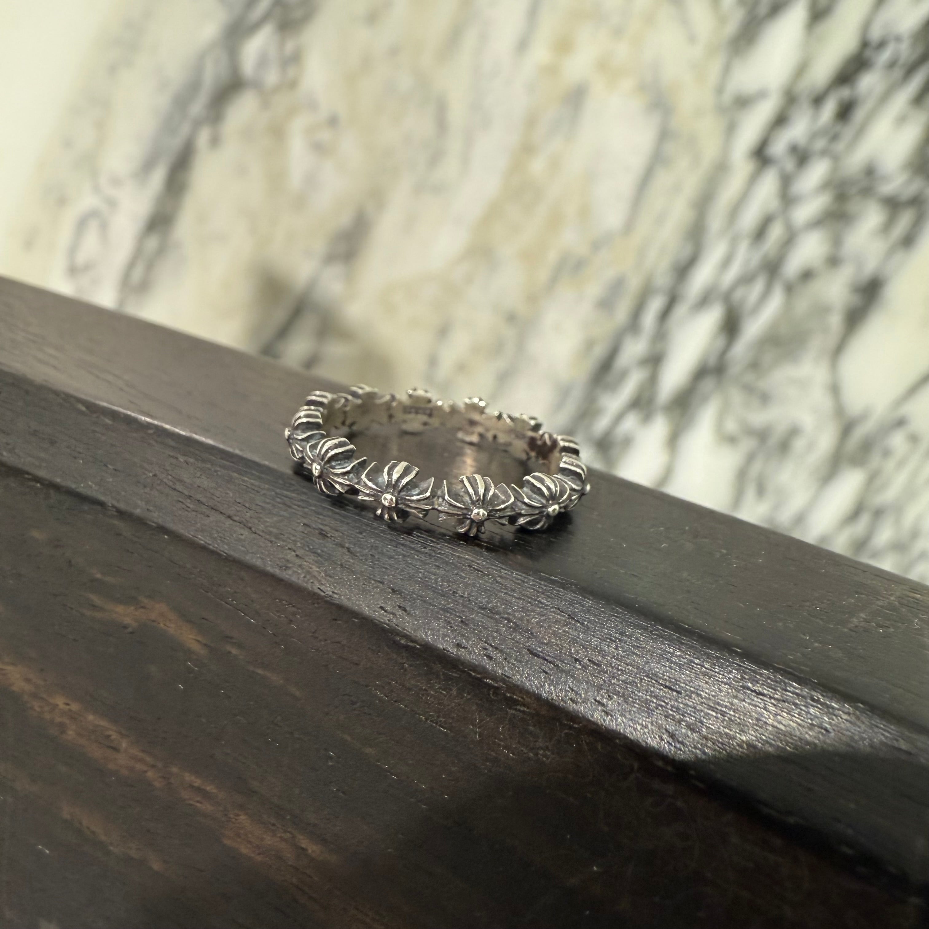 CHROME HEARTS Tiny E CH Band Sliver Ring Size 14号 クロムハーツ タイニーE CHバンド シルバーリング 14号