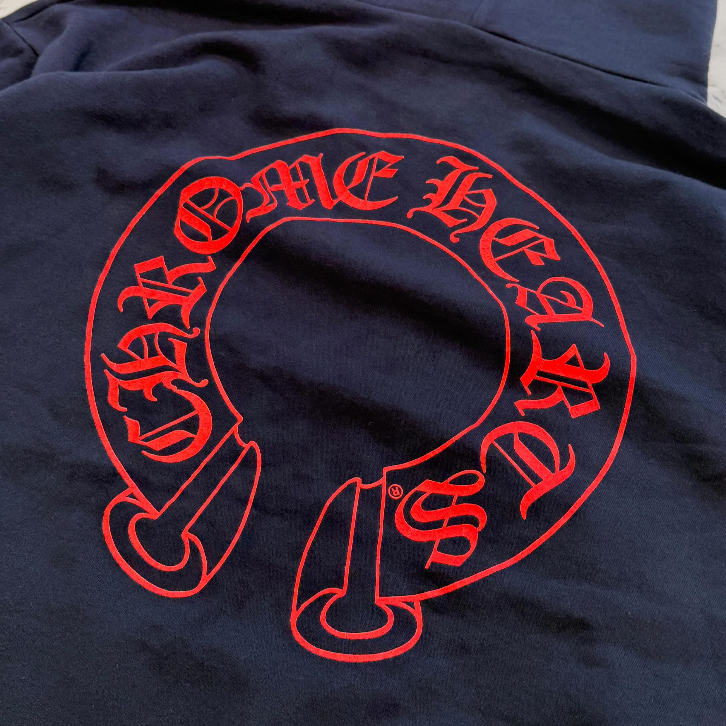 CHROME HEARTS 2025SS Floral Cross Horseshoe Pullover Hoodie Size XL クロムハーツ フローラルクロス ホースシュー プルオーバーフーディーサイズXL