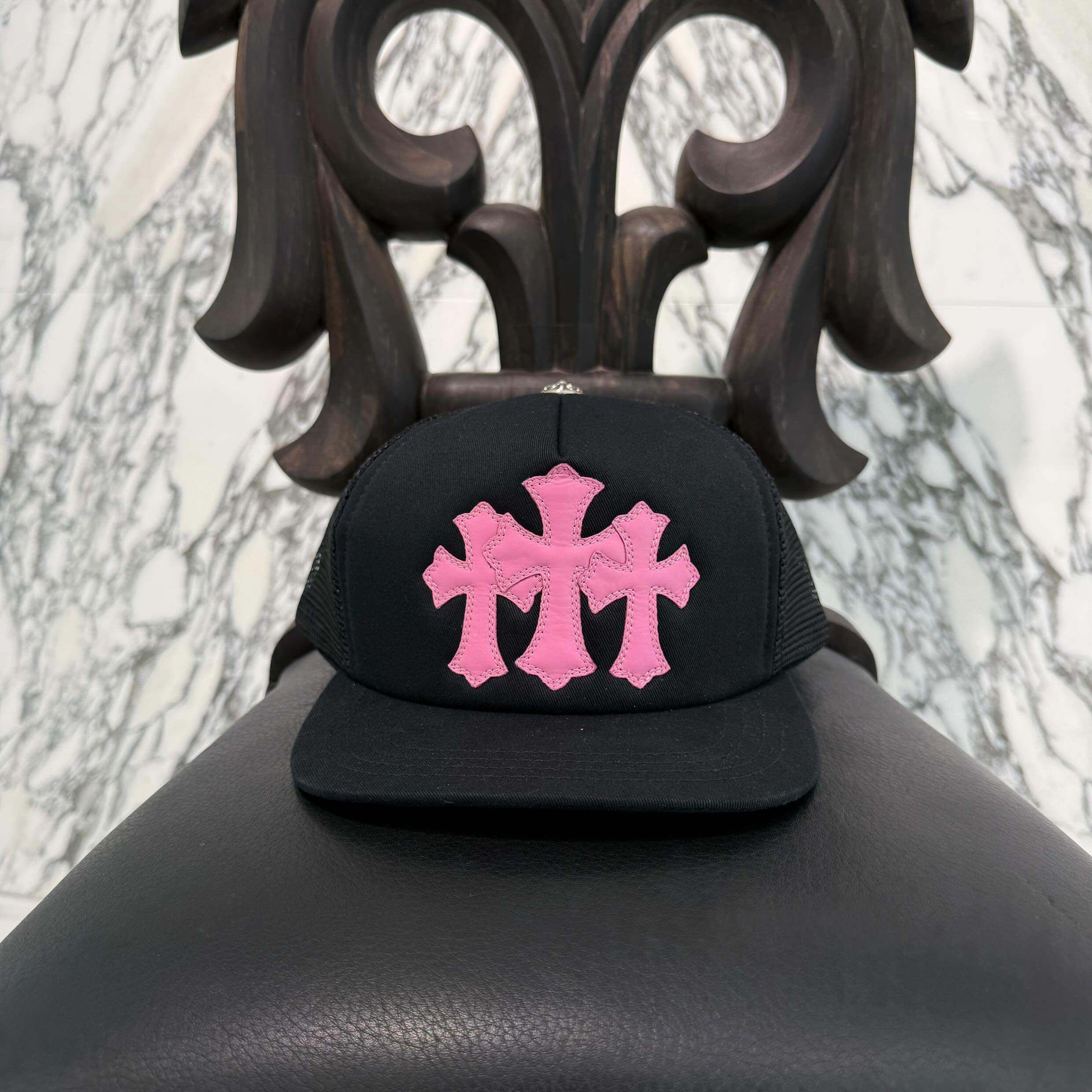 CHROME HEARTS Triple Cross Patch Trucker Cap ONE SIZE (51-61