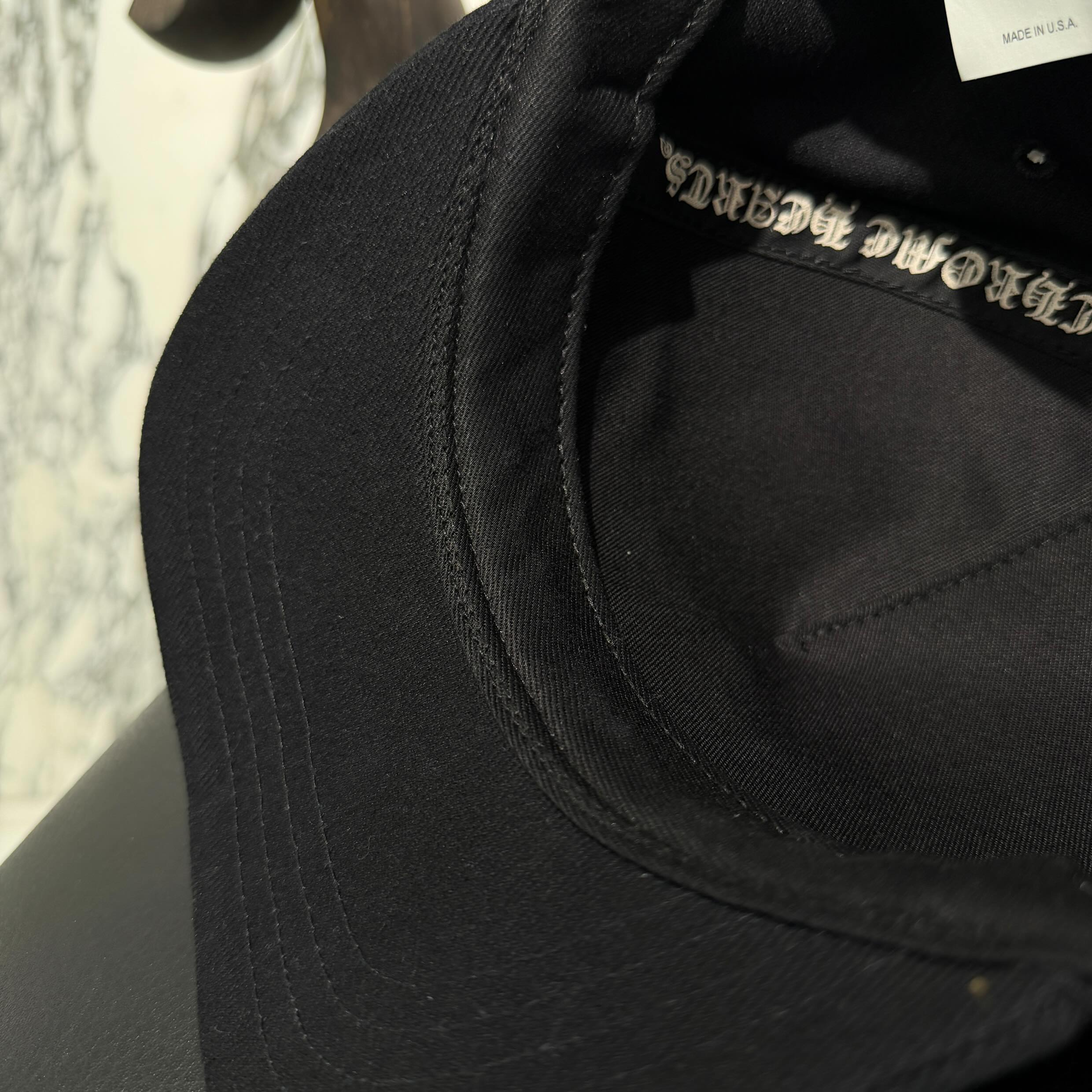 CHROME HEARTS Scroll Label Logo Embroidery Cap Size ONE SIZE (53-60) クロムハーツ スクロールラベルロゴ 刺繍 キャップ サイズONE SIZE (53-60)