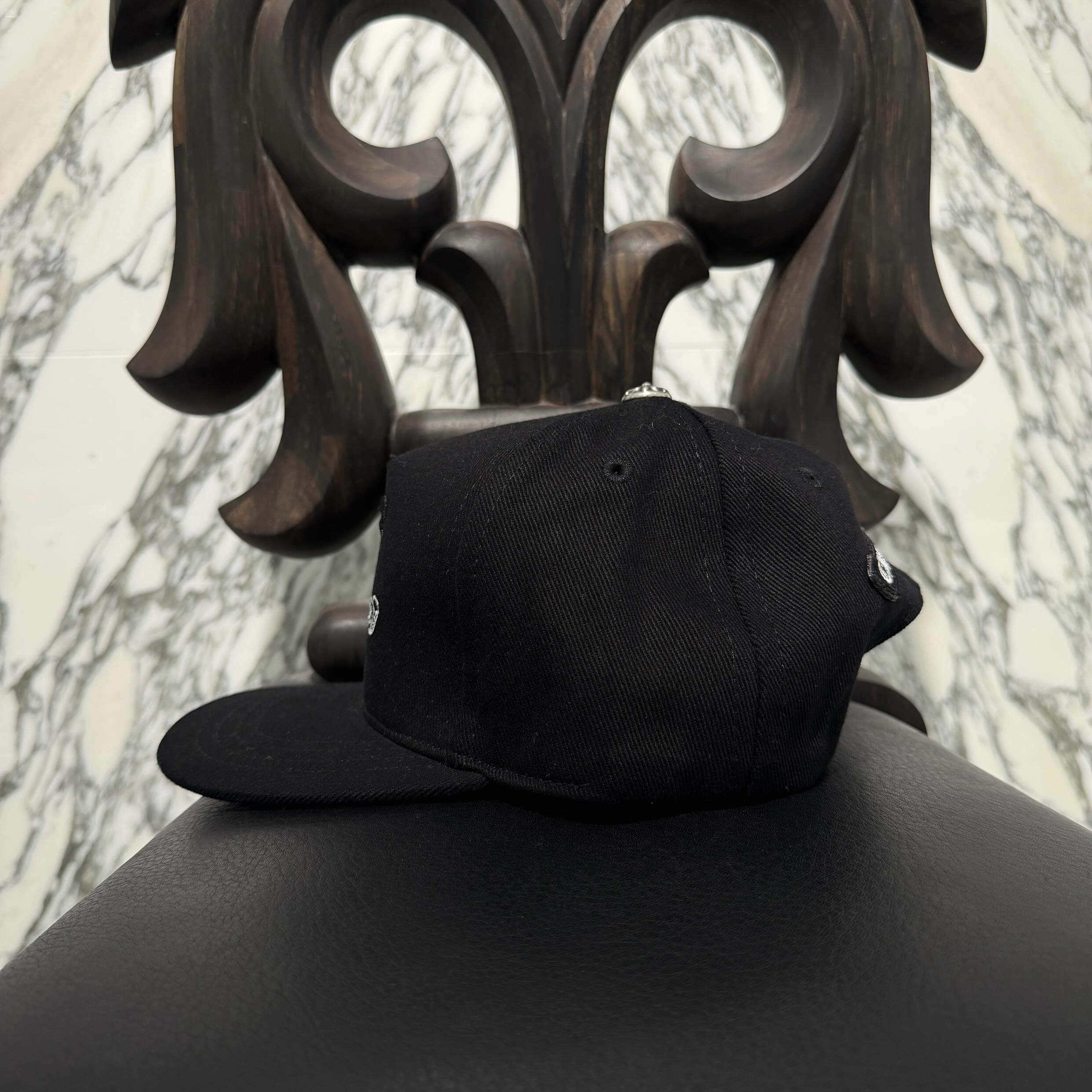 CHROME HEARTS BS Flare Scroll Embroidery Baseball Cap Size ONE