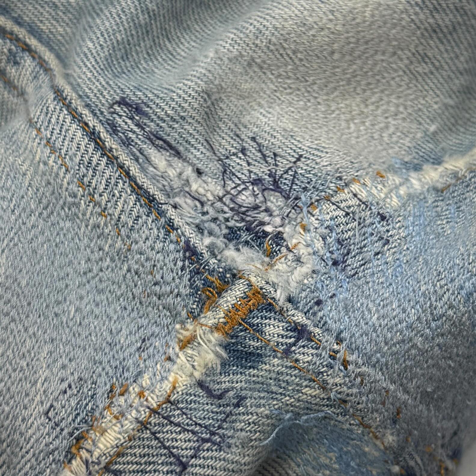 CHROME HEARTS × Levi's 501 VNTG Leather Cross Patch Jeans Size 29 クロムハーツ × リーバイス 501 ヴィンテージ レザークロスパッチ ジーンズ デニムパンツ サイズ29