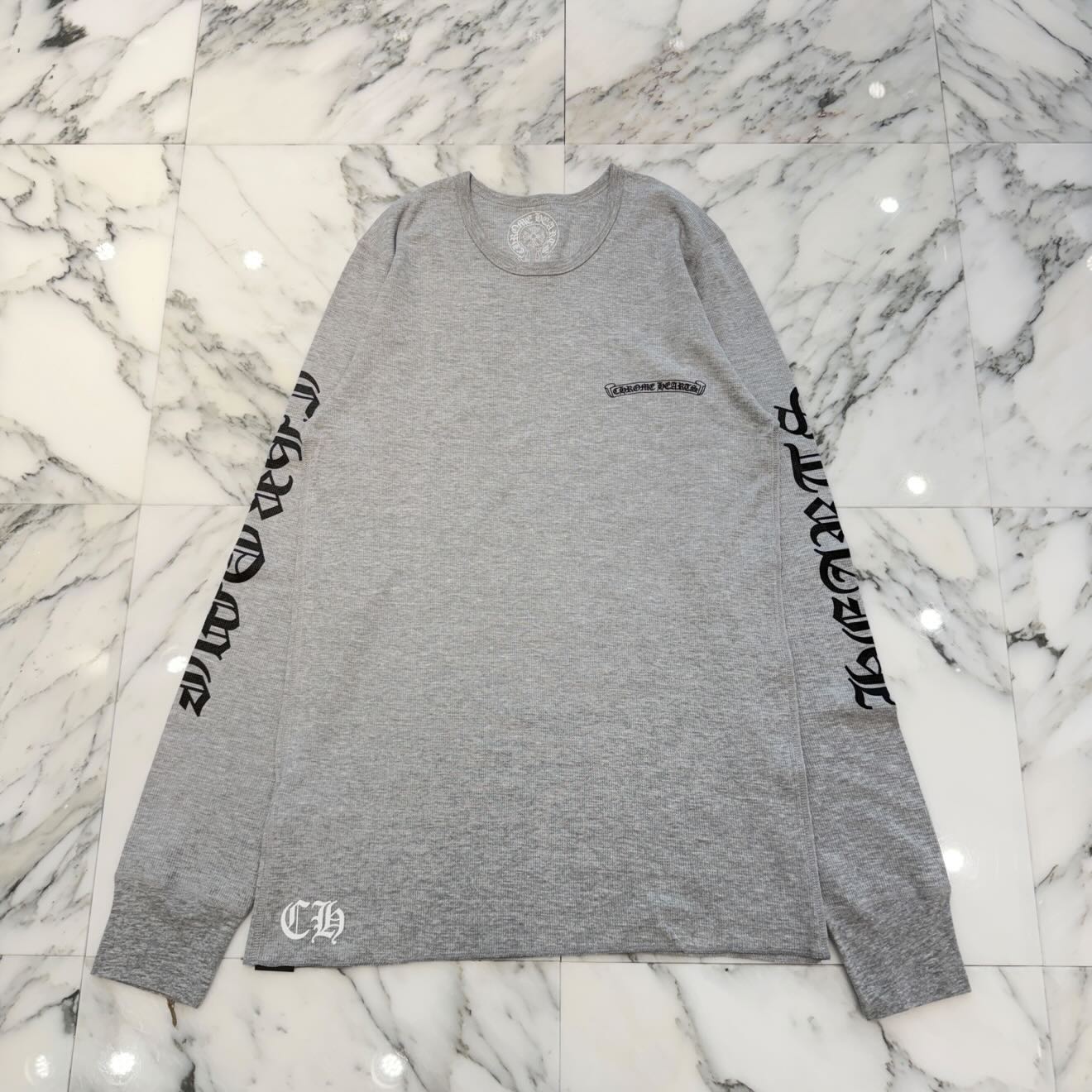 CHROME HEARTS 2025SS Scroll Label Arm Logo Print Thermal Long Sleeve Tee Size XL クロムハーツ スクロールラベル アームロゴプリント サーマル ロングスリーブ Tシャツ サイズXL