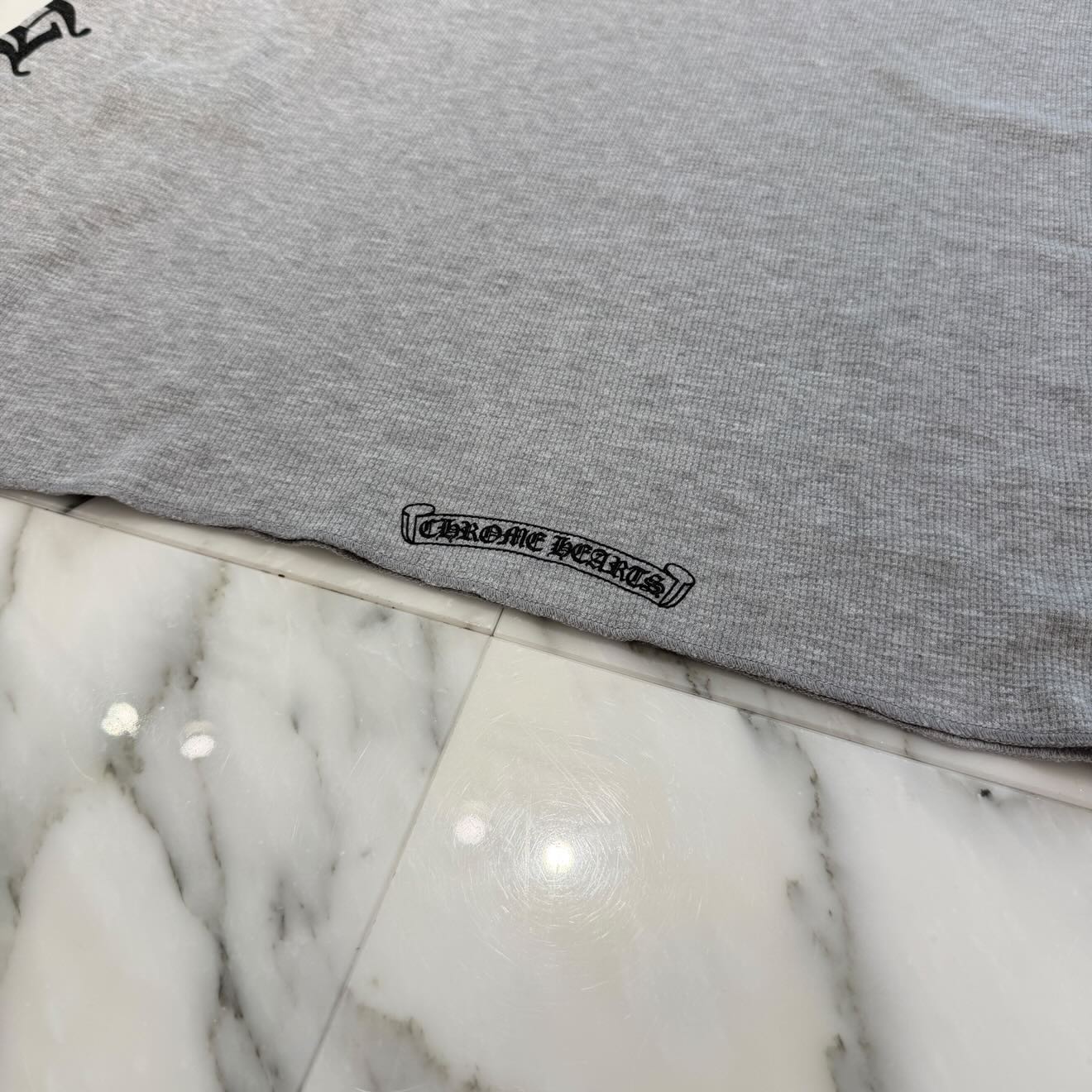 CHROME HEARTS 2025SS Scroll Label Arm Logo Print Thermal Long Sleeve Tee Size XL クロムハーツ スクロールラベル アームロゴプリント サーマル ロングスリーブ Tシャツ サイズXL