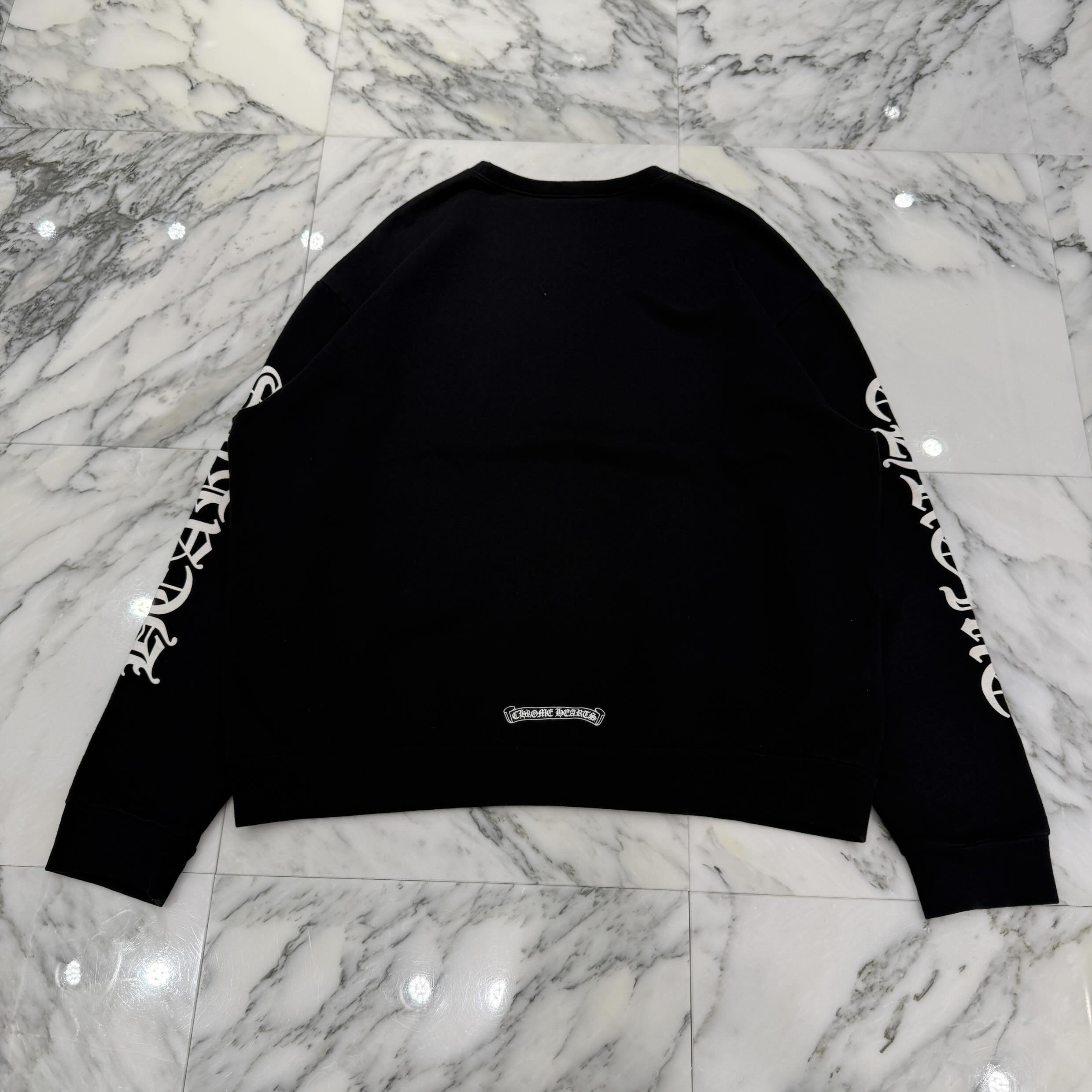 CHROME HEARTS Neck Logo Crewneck Sweatshirt Size M クロムハーツ ネックロゴクルーネックスウェットシャツ サイズM