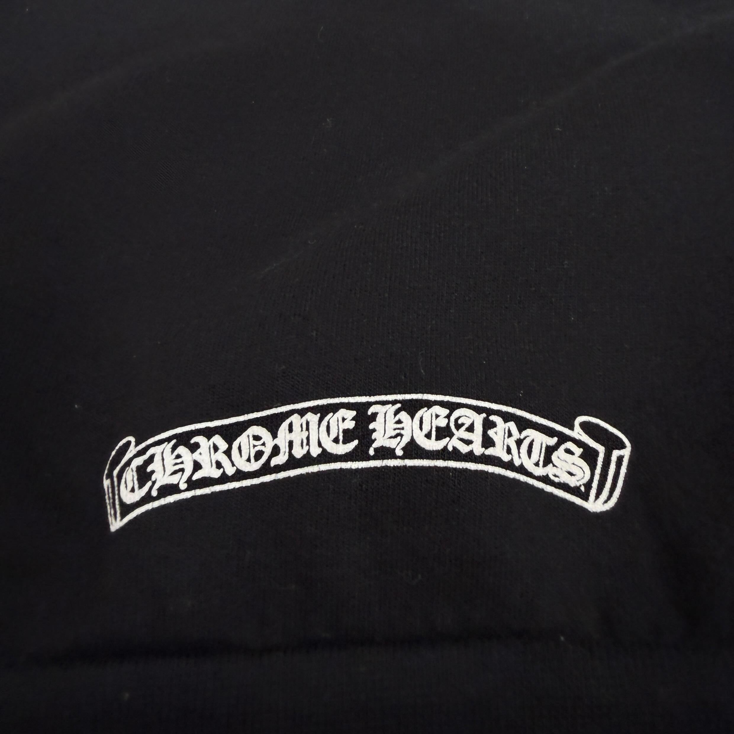 CHROME HEARTS Neck Logo Crewneck Sweatshirt Size M クロムハーツ ネックロゴクルーネックスウェットシャツ サイズM