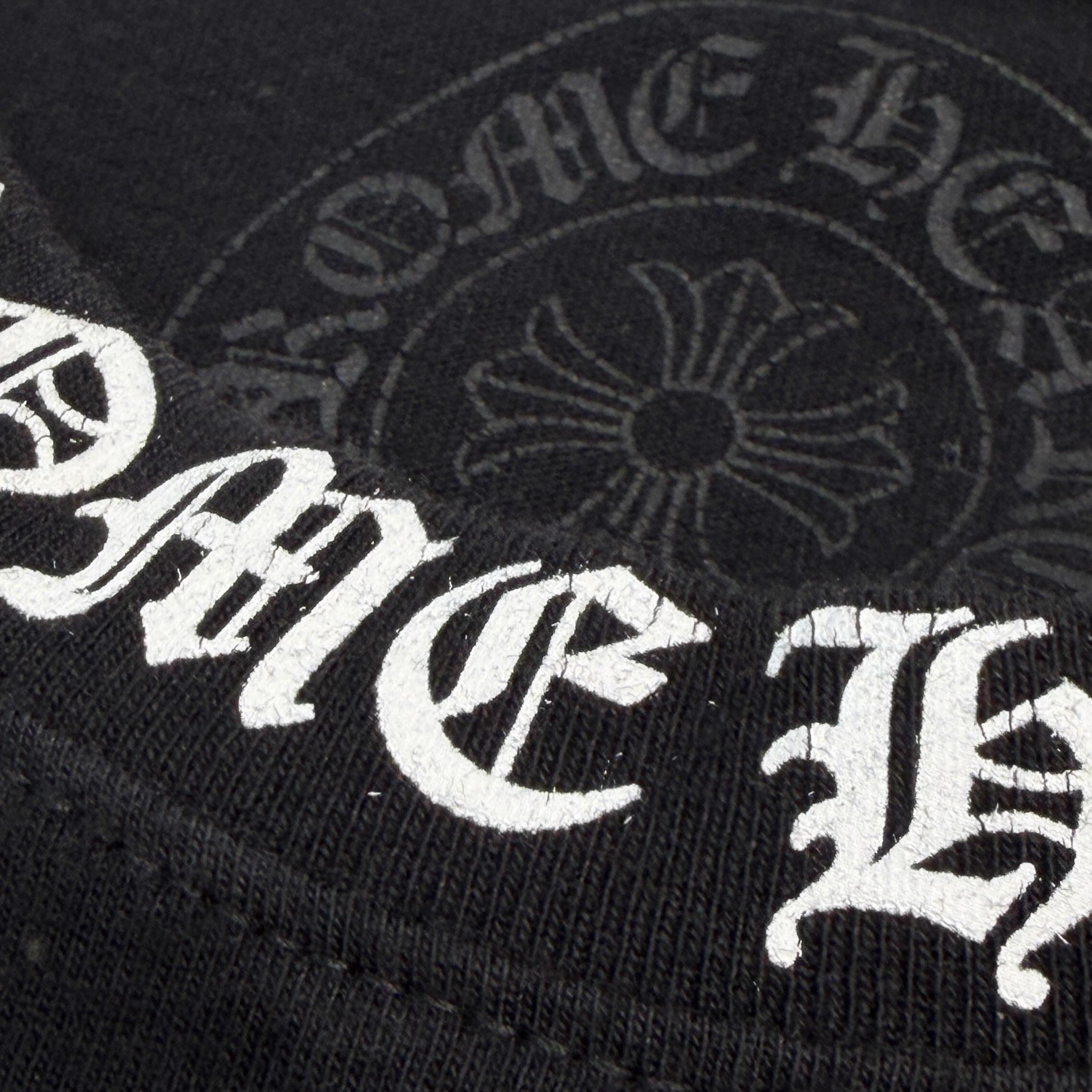 CHROME HEARTS Neck Logo Back Cross Tee Size S クロムハーツ ネックロゴ バッククロス Tシャツ サイズS