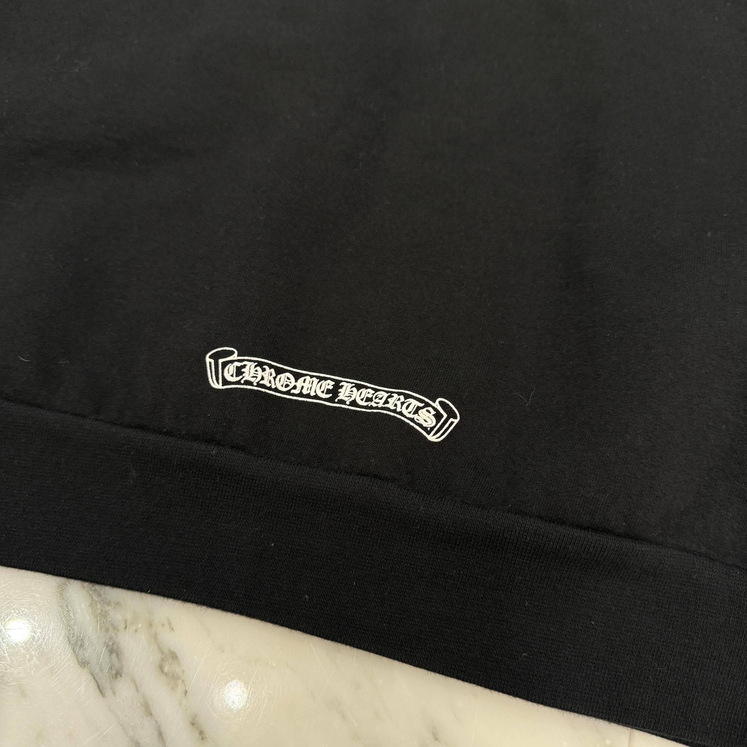 CHROME HEARTS Neck Logo Crewneck Sweatshirt Size M クロムハーツ ネックロゴクルーネックスウェットシャツ サイズM