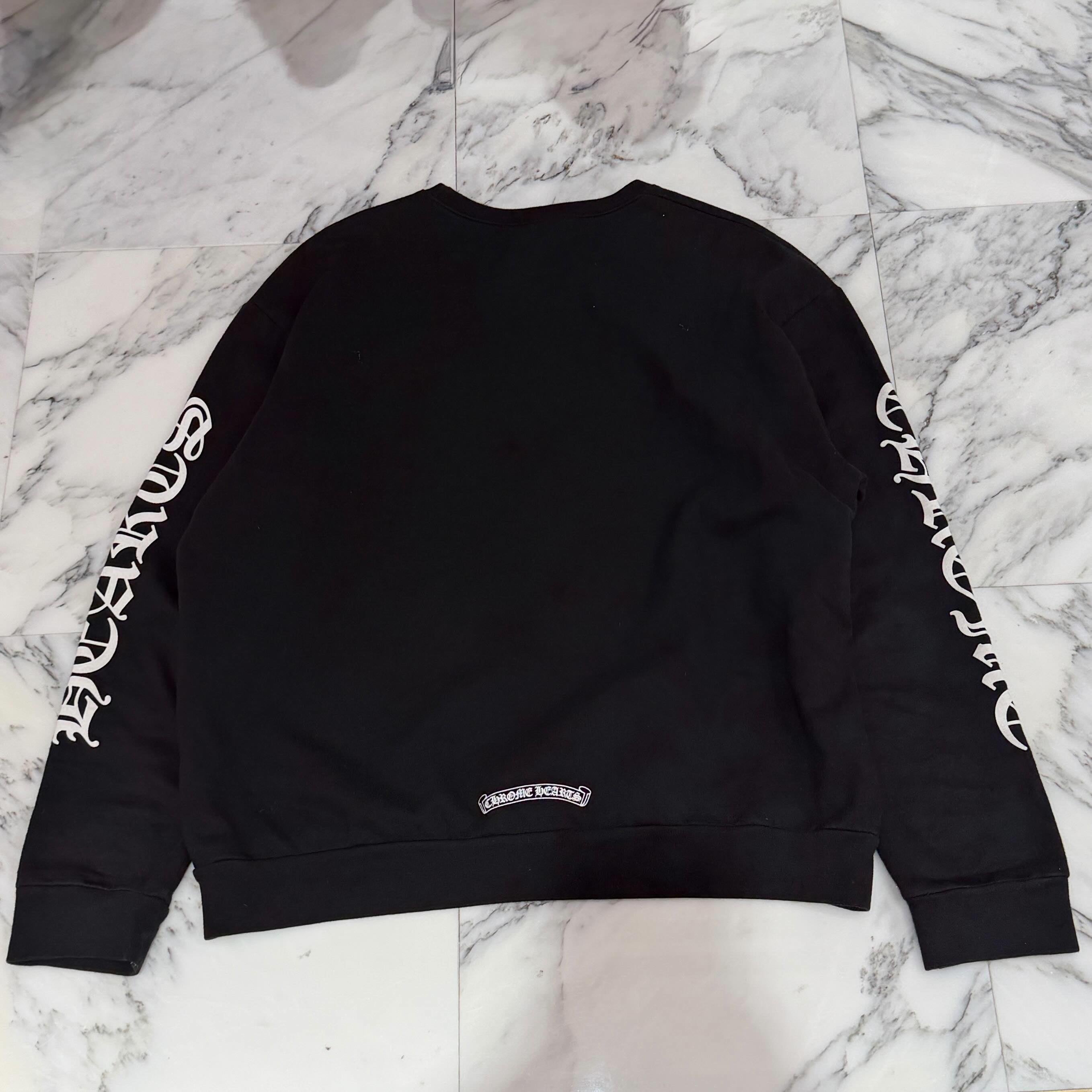 CHROME HEARTS Neck Logo Crewneck Sweatshirt Size M クロムハーツ ネックロゴクルーネックスウェットシャツ サイズM