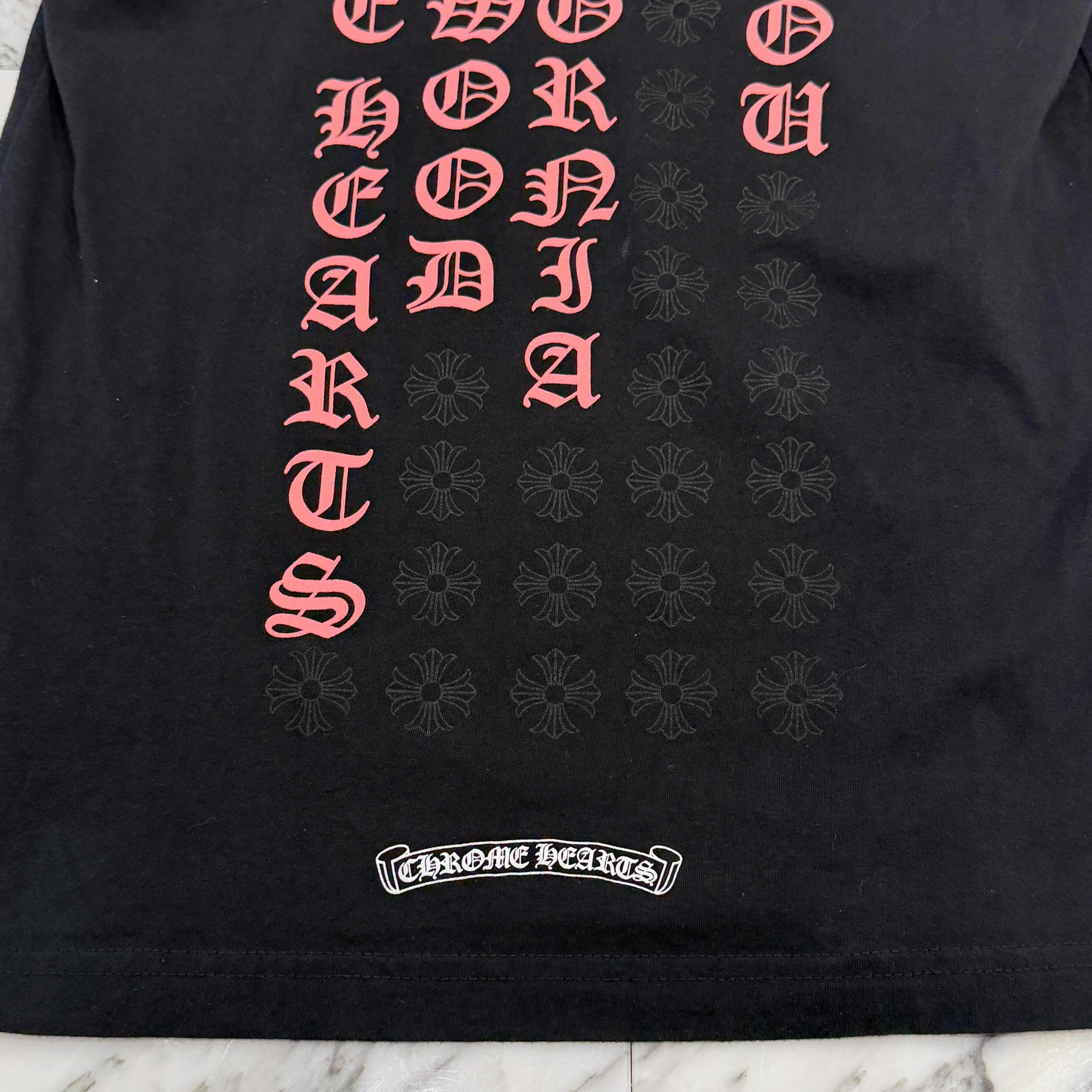 CHROME HEARTS Fuck You Vertical Logo Print Tee Size S クロムハーツ ファックユー ヴァーティカルロゴ プリント Tシャツ サイズS