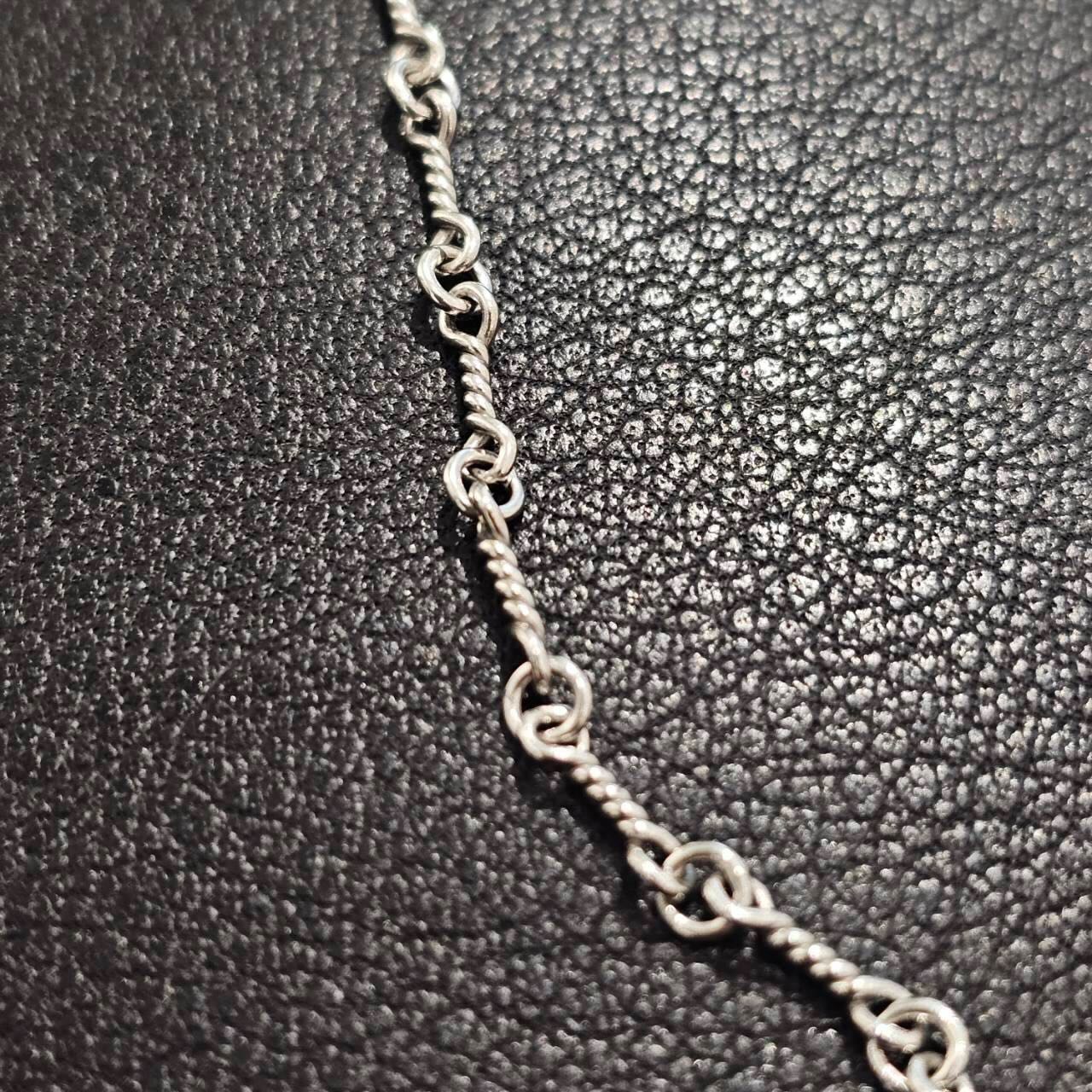 CHROME HEARTS 18KWG Twist Chain Necklace Size 18 Inch クロムハーツ 18KWG ツイストチェーン ネックレス サイズ18インチ