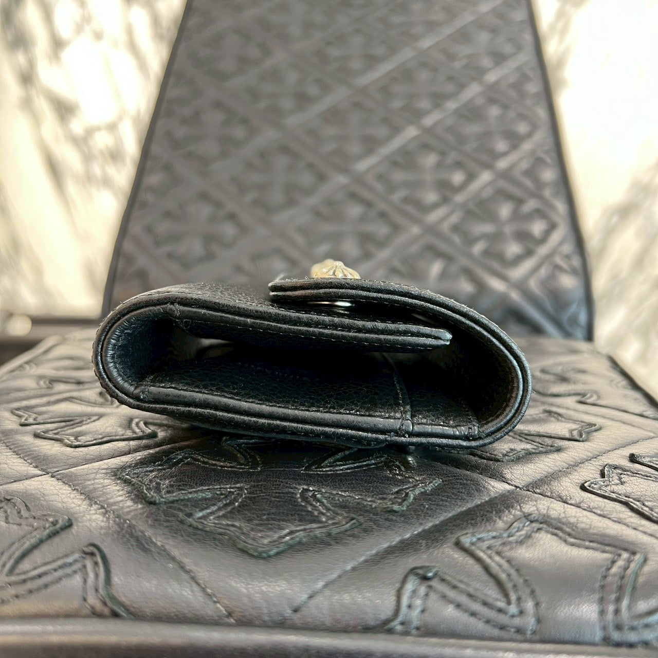 CHROME HEARTS Wave Mini Cross Ball Wallet クロムハーツ ウェーブ ミニ クロスボール ウォレット