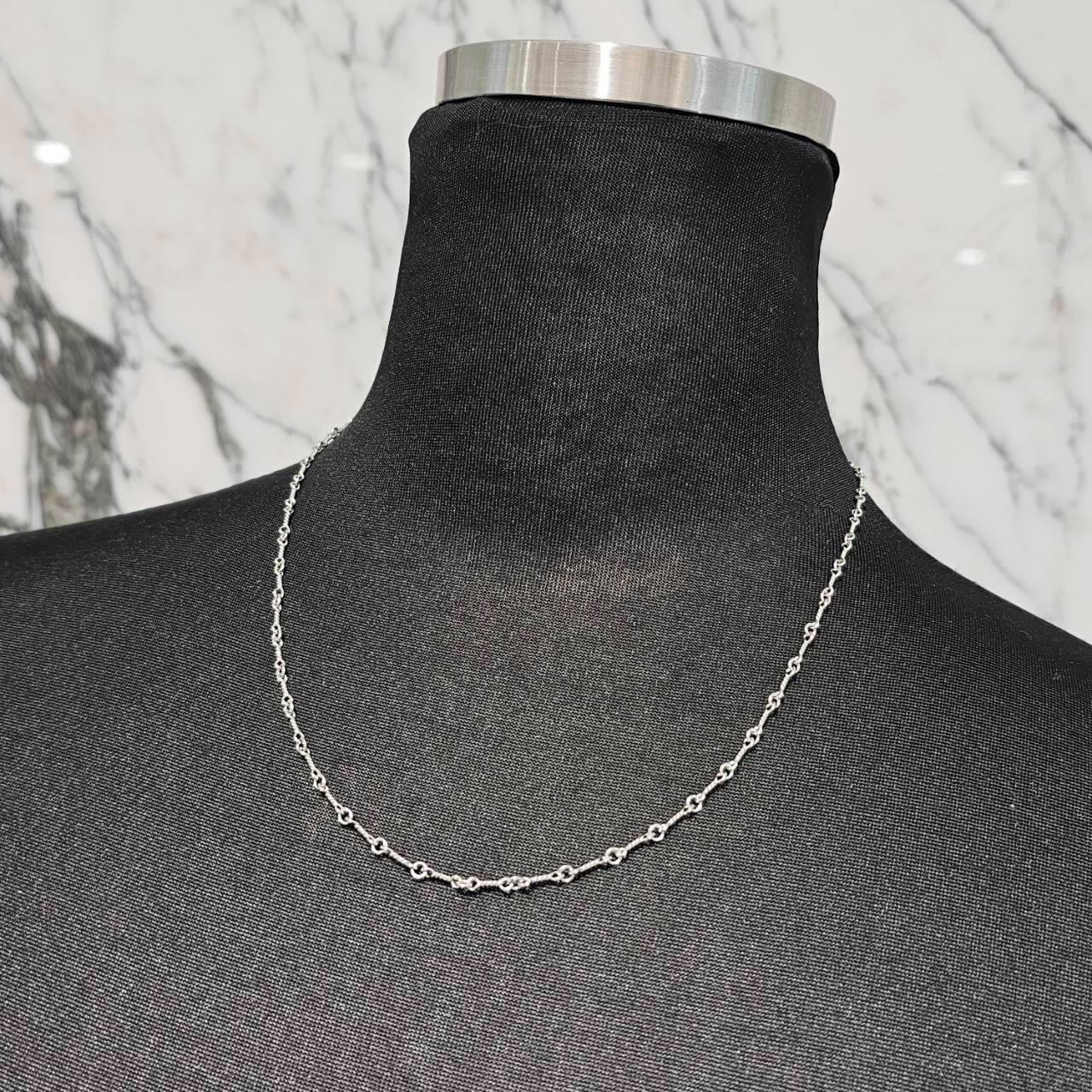 CHROME HEARTS 18KWG Twist Chain Necklace Size 18 Inch クロムハーツ 18KWG ツイストチェーン ネックレス サイズ18インチ