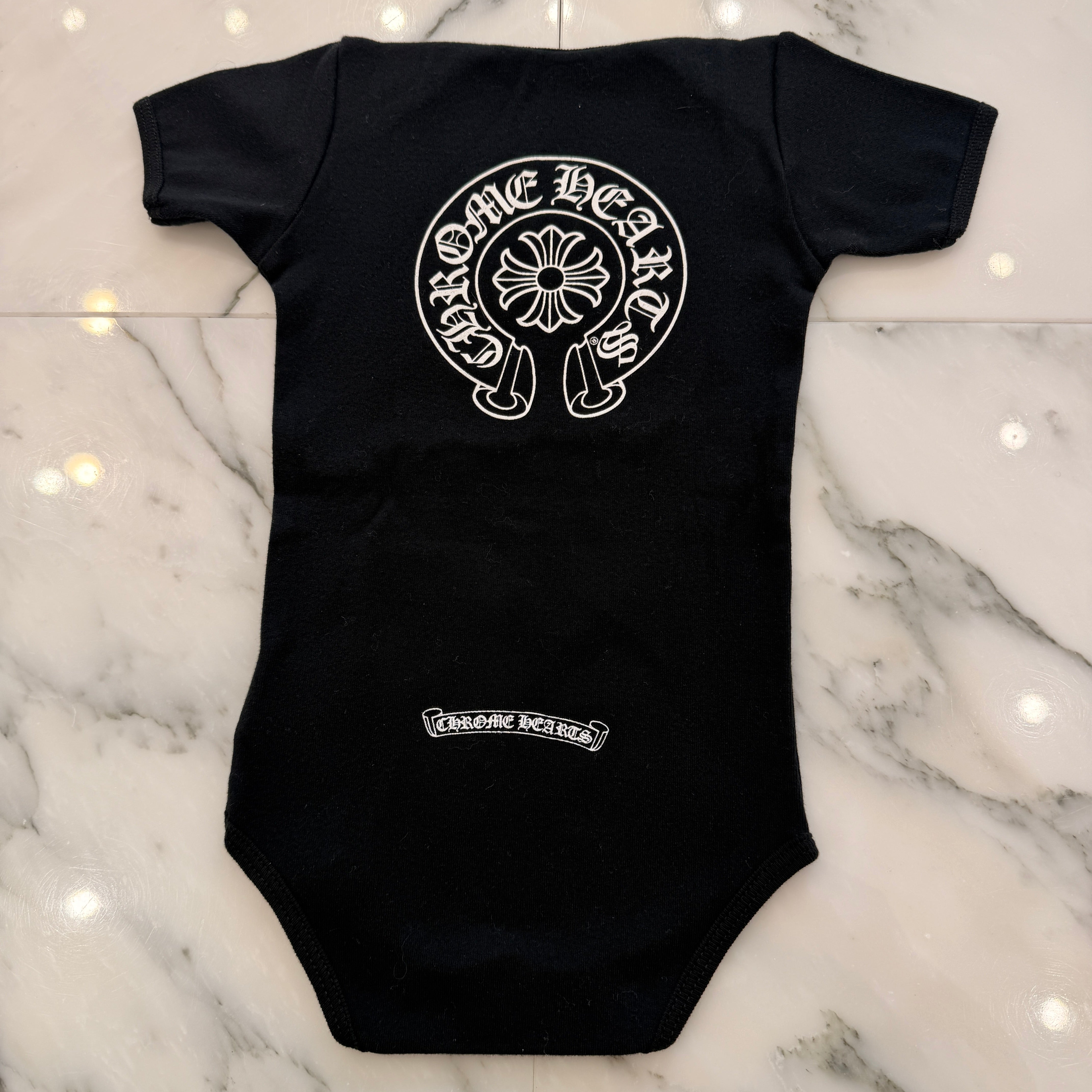 CHROME HEARTS Horseshoe Short Sleeve Rompers Size 18months クロムハーツ ホースシュー半袖ロンパース サイズ18months