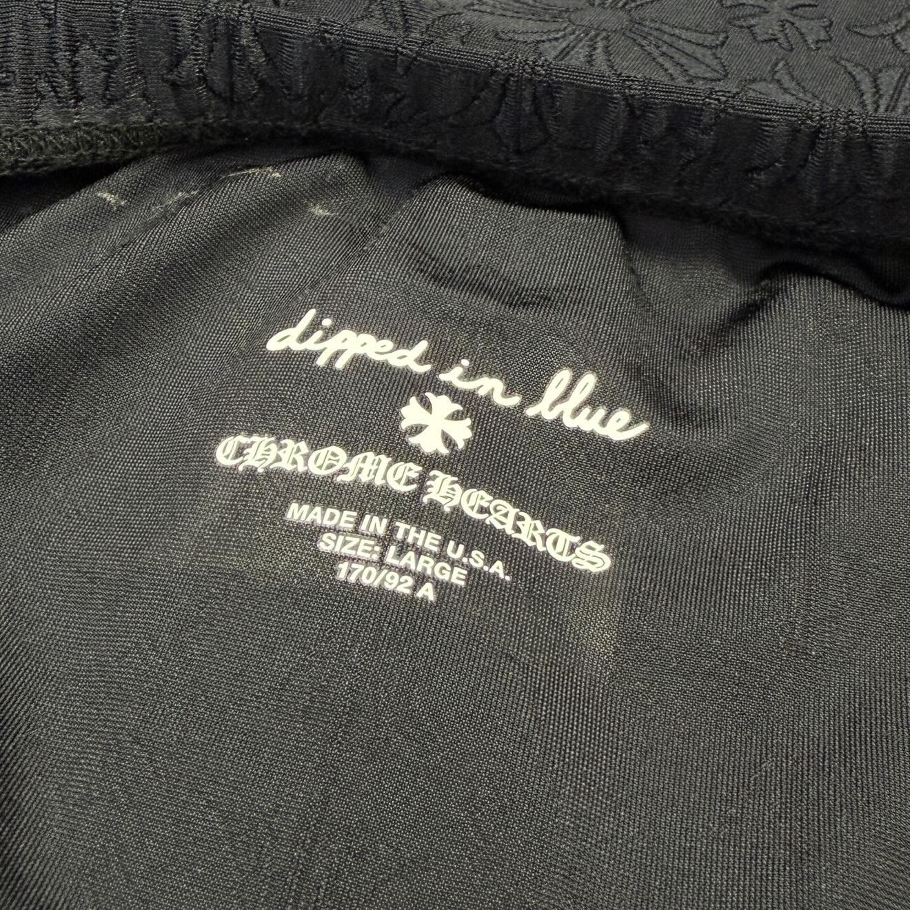 CHROME HEARTS × DIPPED IN BLUE CH Plus Butterfly Print Strapless Dress Size L クロムハーツ × ディップドインブルー CHプラス バタフライプリント ベアトップワンピース サイズL