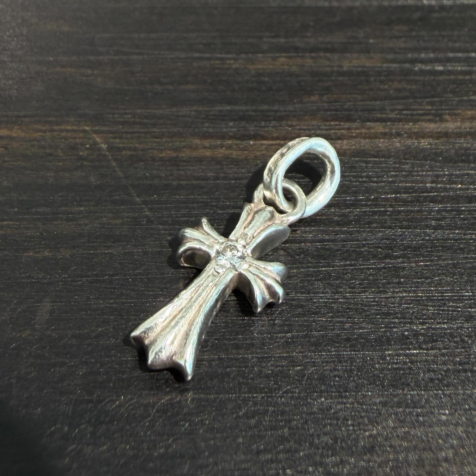 CHROME HEARTS CH Cross Baby Fat Charm 1 Diamond クロムハーツ CHクロス ベビーファット チャーム 1ダイヤモンド