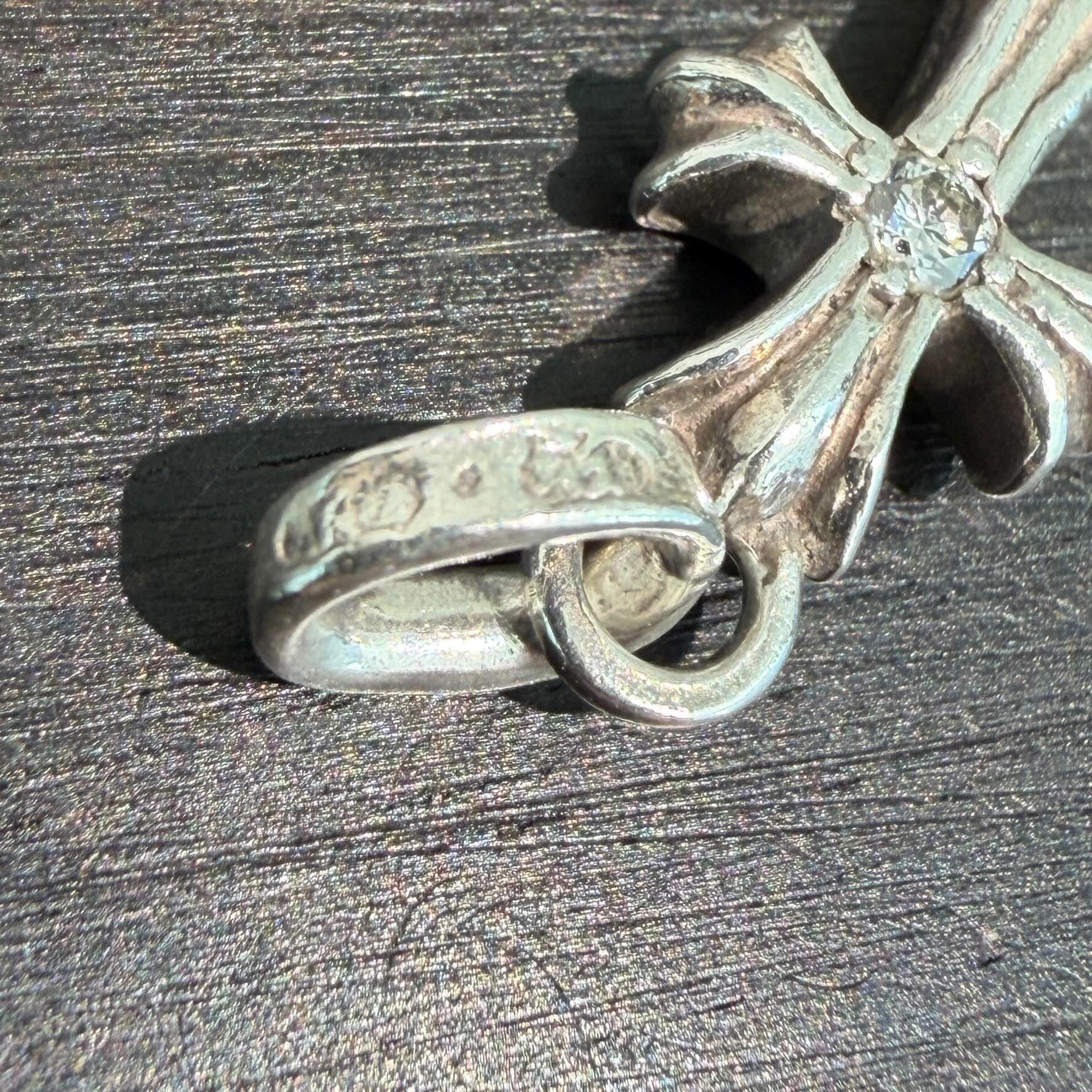 CHROME HEARTS CH Cross Baby Fat Charm 1 Diamond クロムハーツ CHクロス ベビーファット チャーム 1ダイヤモンド