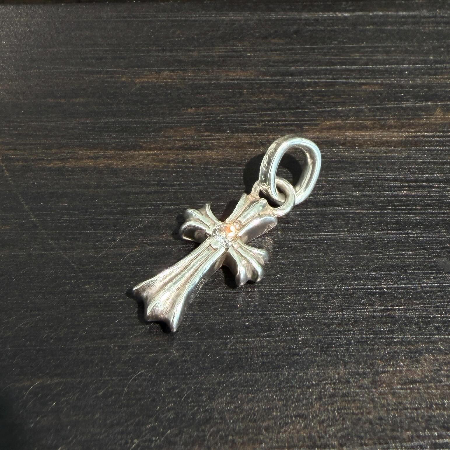 CHROME HEARTS CH Cross Baby Fat Charm 1 Diamond クロムハーツ CHクロス ベビーファット チャーム 1ダイヤモンド
