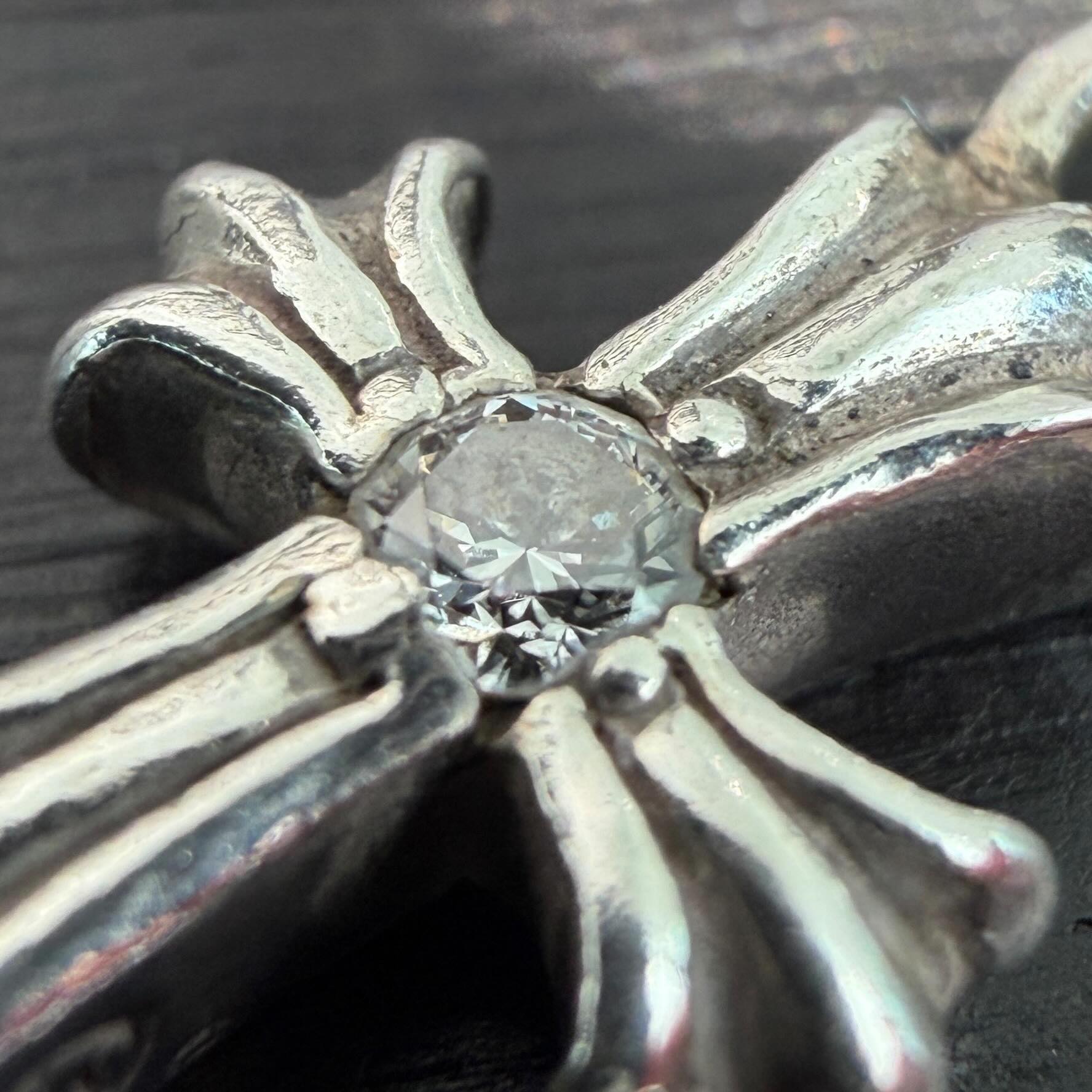 CHROME HEARTS CH Cross Baby Fat Charm 1 Diamond クロムハーツ CHクロス ベビーファット チャーム 1ダイヤモンド